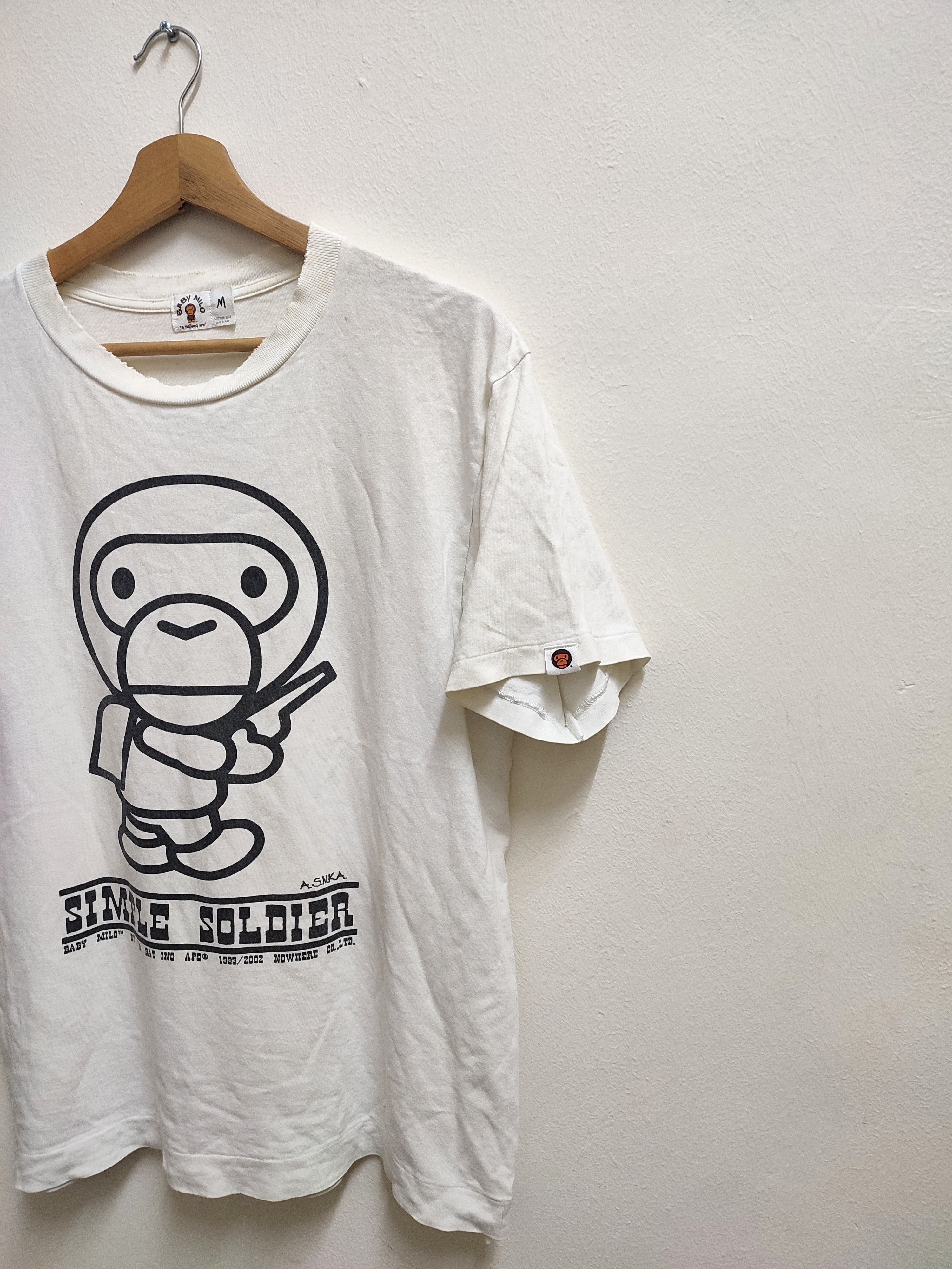 Bape 💥BAPE💥 Baby Milo Simple Soldier Tees Distressed Size US M / EU 48-50 / 2 - 3 Thumbnail