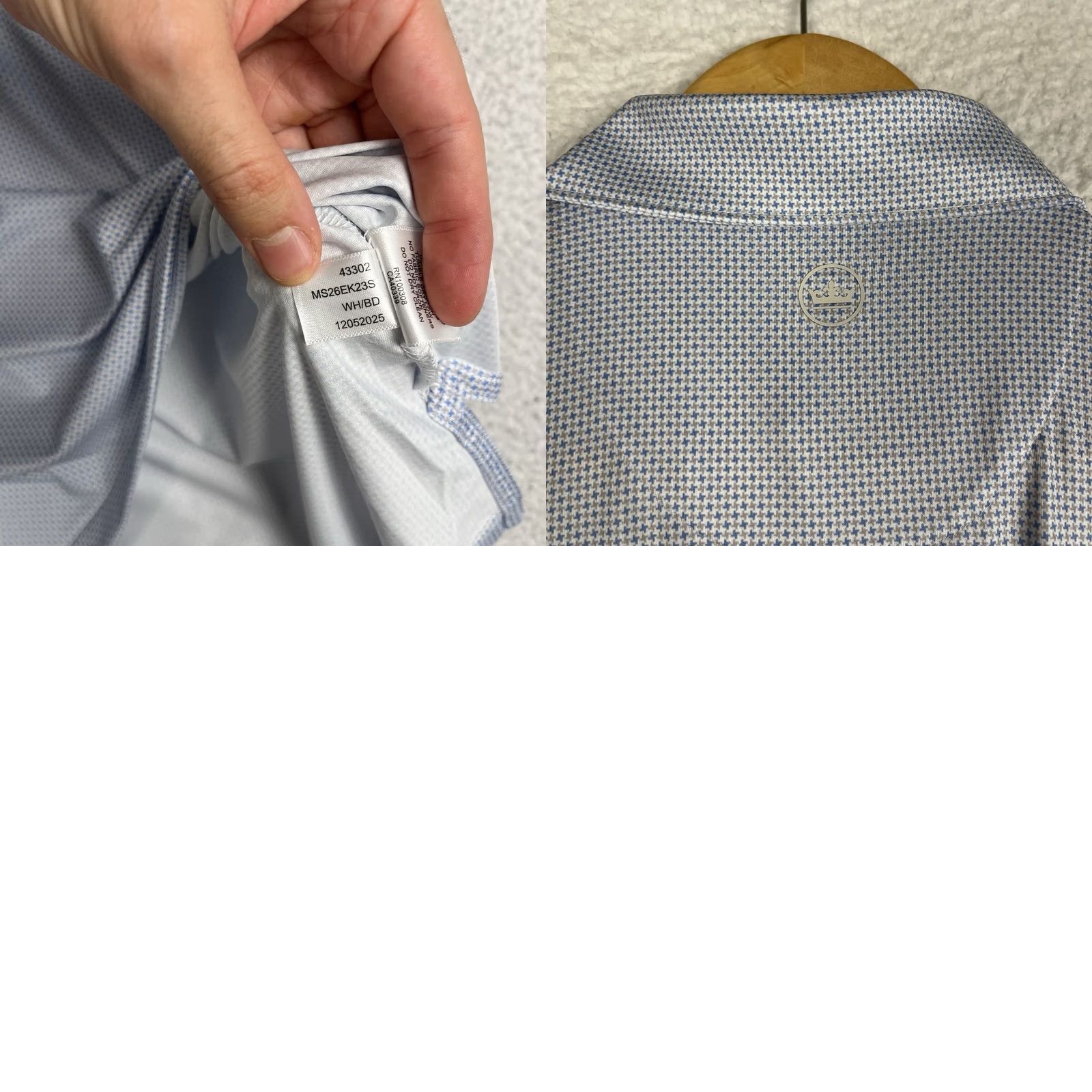 Peter Millar VINTAGE Peter Millar Summer Comfort Polo Shirt Small Men Blue Geometric Short Sleeve Collared Golf Stretch Geometric Size US S / EU 44-46 / 1 - 8 Thumbnail