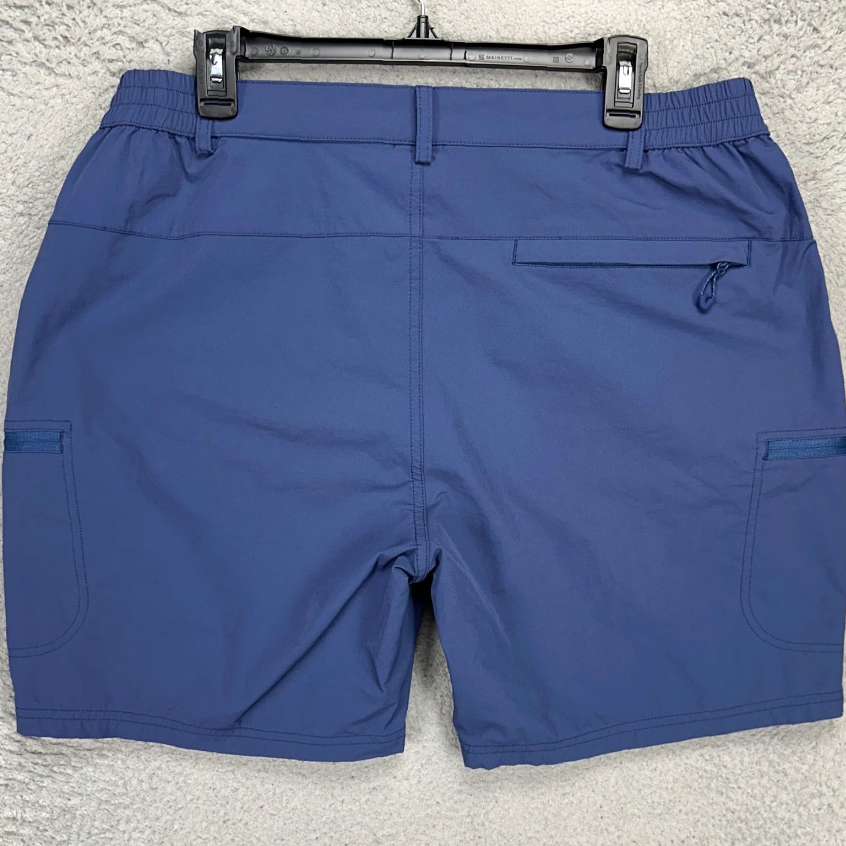 Vintage Outdoor Sports Cargo Shorts XL Blue Men Casual Travel Waistband Elastic Pockets Outdoor Stretch 34 in Inseam 7 in Size US 36 / EU 52 - 2 Thumbnail