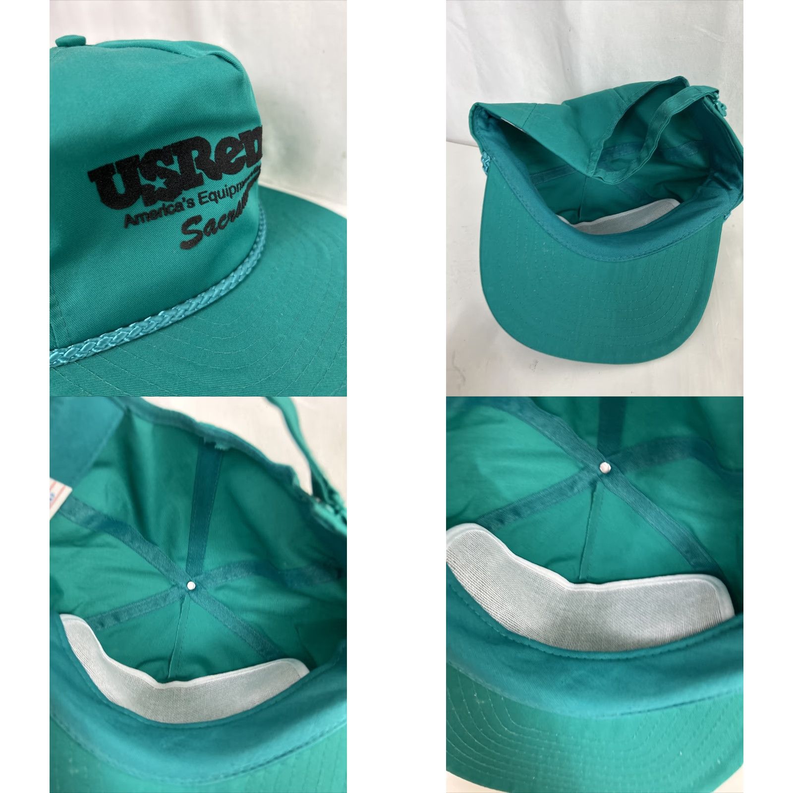 Vintage VINTAGE Nissin Baseball Cap Hat Strap Back Green Teal One Size Men US Rentals Sacramento Chord Nissin Size ONE SIZE - 8 Thumbnail