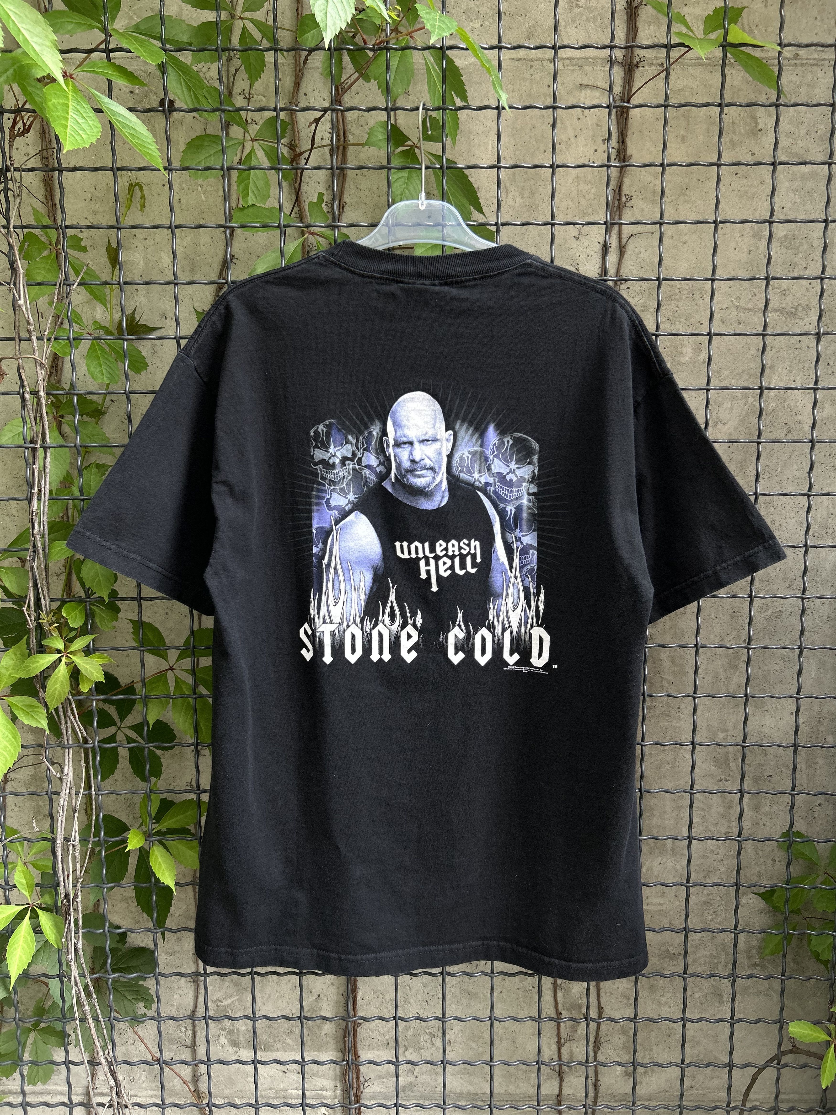 WWE Vintage 2002 Stone Cold WWE Wrestling T-shirt Size US L / EU 52-54 / 3 - 2 Thumbnail