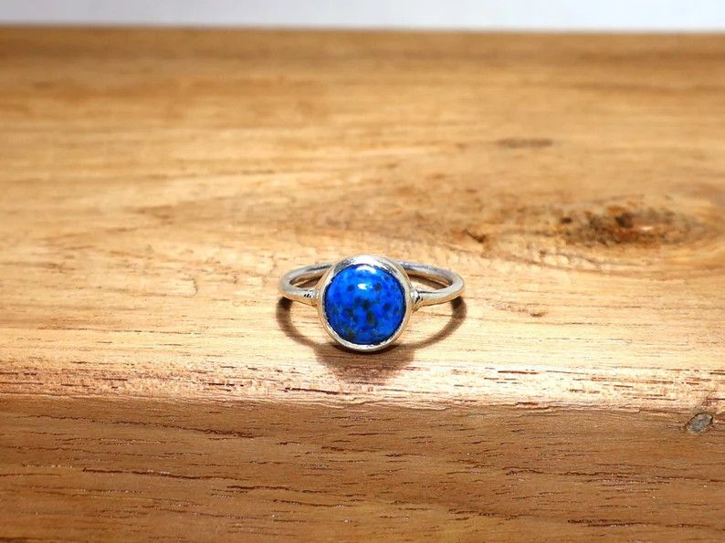 Handmade Handmade Lapis Lazuli Ring: 925 Sterling Silver, Gift idea Size ONE SIZE - 2 Thumbnail