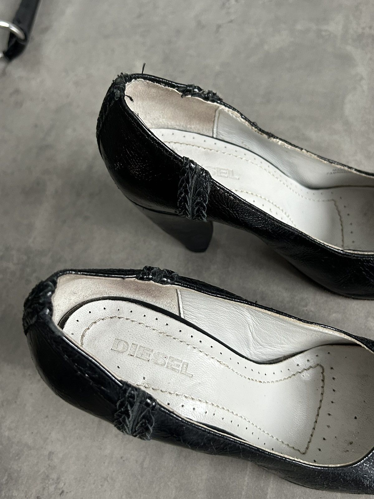Diesel × Japanese Brand × Vintage Diesel Vintage Avant Garde Heels leather Y2K Size US 6 / IT 36 - 7 Thumbnail