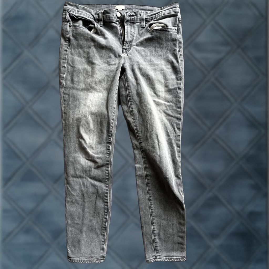 J.Crew J.CREW Women's Skinny Jeans Gray Wash Size 31 28" Inseam Regular Denim Size 24" / US 00 / IT 34 - 1 Thumbnail