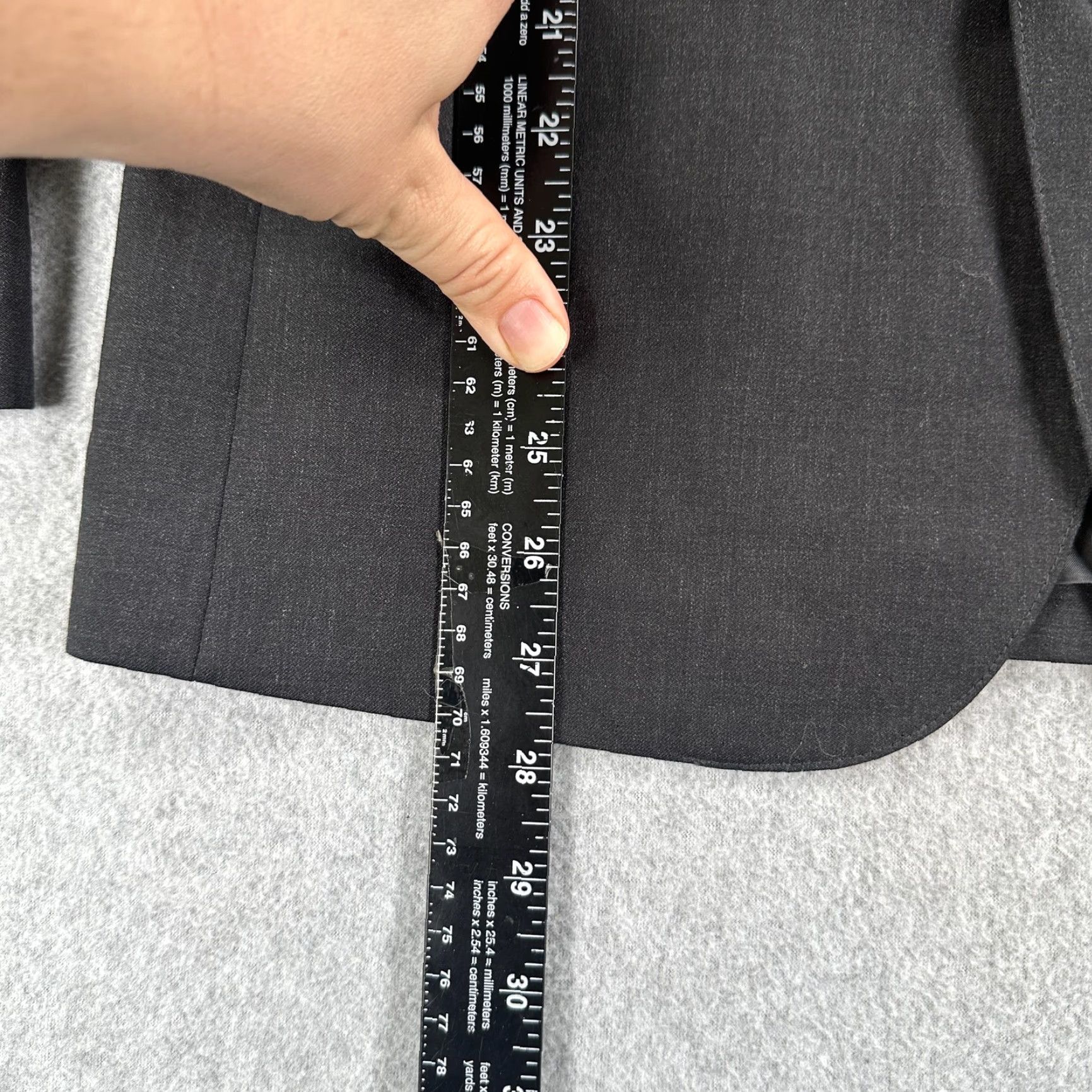 Bonobos Bonobos Slim Fit Wool Blend Suit Jacket 2-Button Notch Lapel Gray 38S Men Short Sleeve 4-Button Cuffs Adult Formal Wedding Business Regular Size US 38 / EU 54 - 3 Thumbnail
