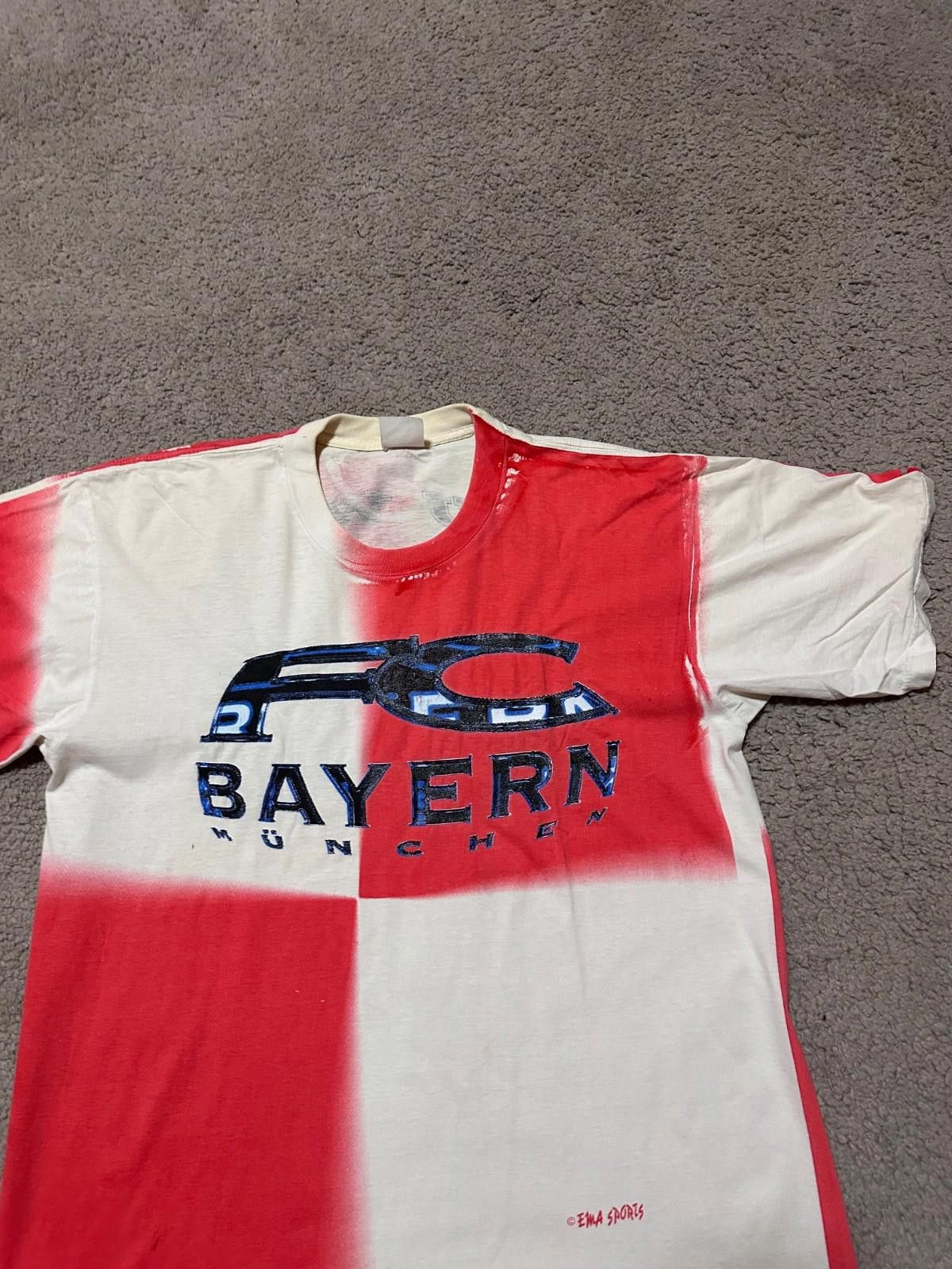 Adidas Bayern Munchen Vintage Rare T Shirt Sz L Size US L / EU 52-54 / 3 - 3 Thumbnail