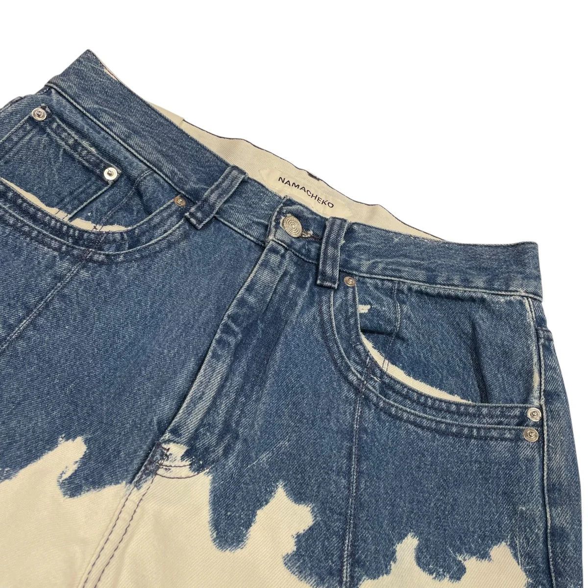 Namacheko Straight Leg Bleached Denim Jeans Size US 30 / EU 46 - 3 Thumbnail