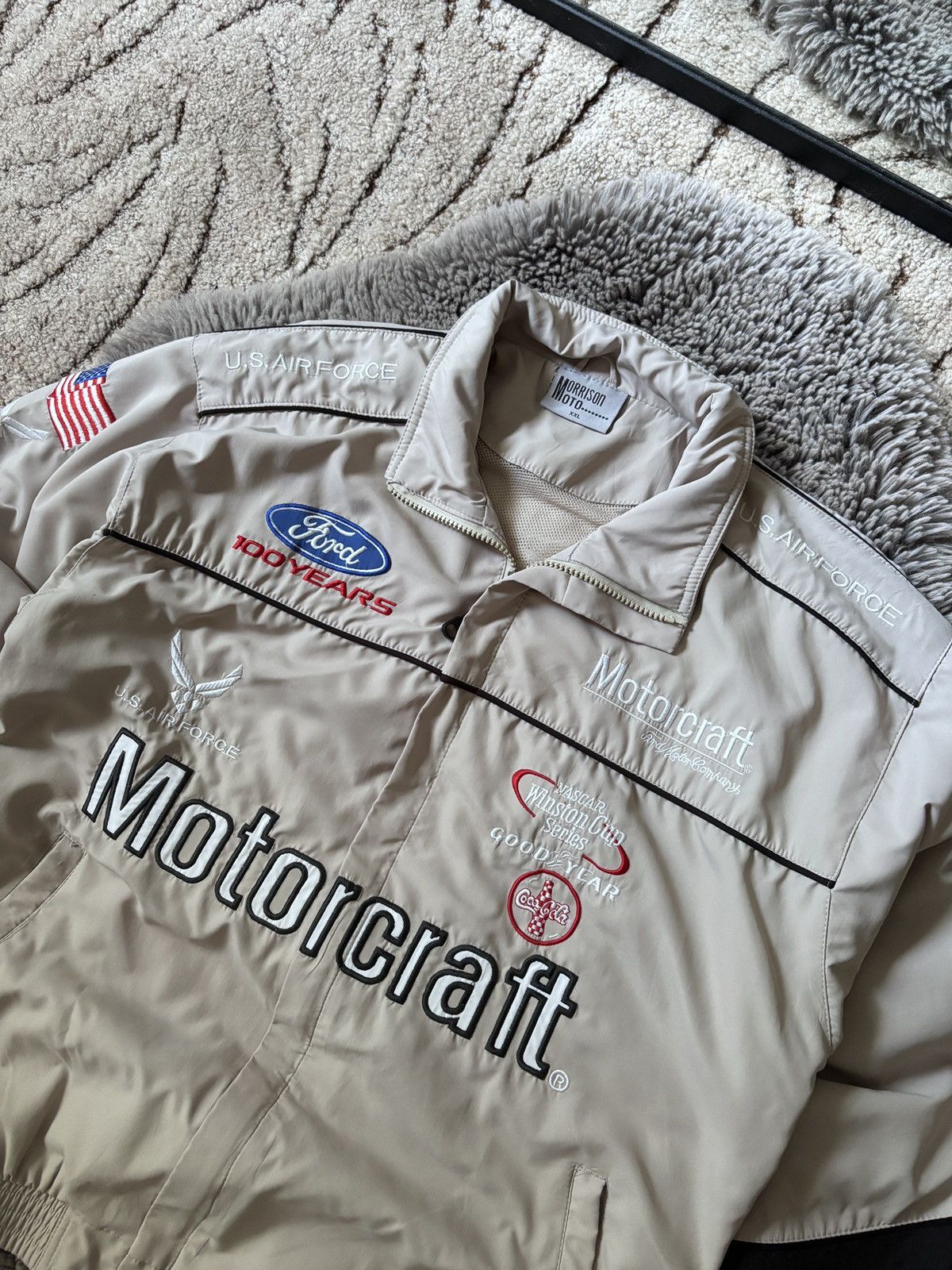 NASCAR NASCAR Motocraft Jacket Vintage streetwear Racing bomber Size US XXL / EU 58 / 5 - 3 Thumbnail