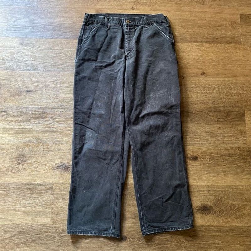 Carhartt Classic Black Carhartt Canvas Single Leg Pants Size US 34 / EU 50 - 1 Thumbnail