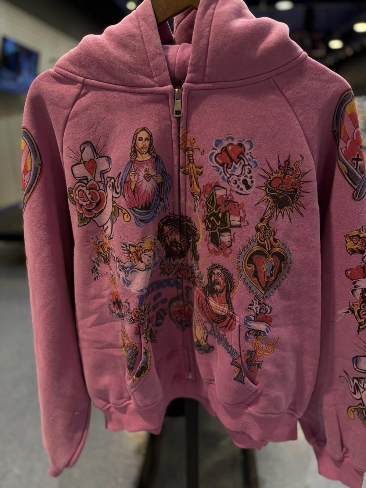 Other XXL - We Are Righteous Purple Zip Up Jesus Hoodie Size US XXL / EU 58 / 5 - 5 Thumbnail