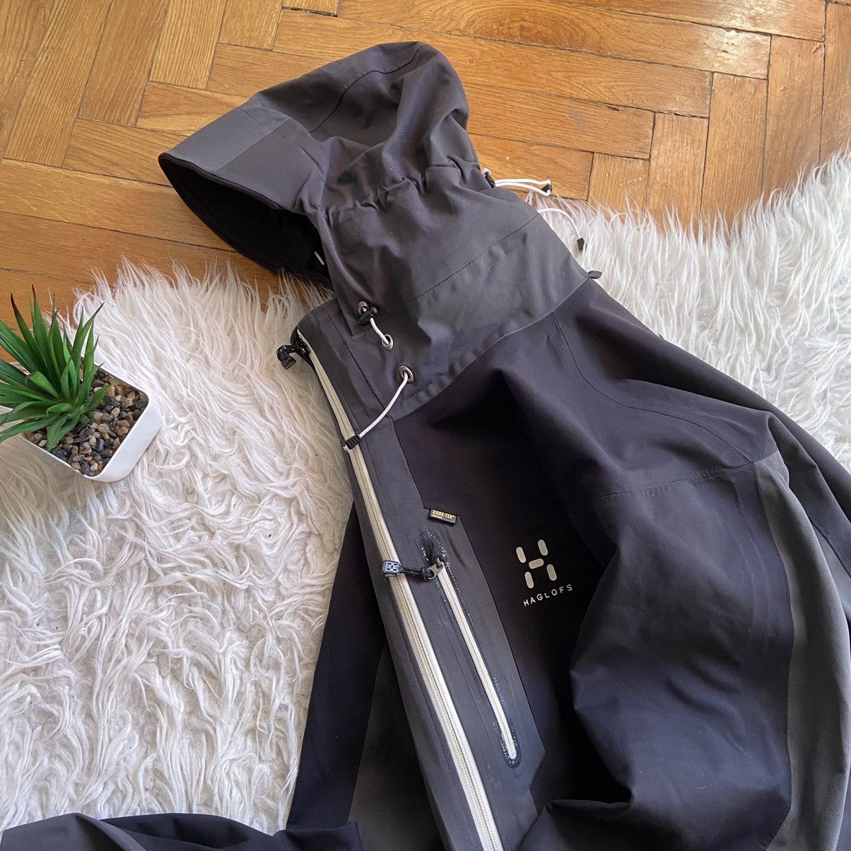 Haglofs × Vintage 📌 Haglofs Vintage Gore-Tex Recco Outdoor Jacket Size L / US 10 / IT 46 - 3 Thumbnail