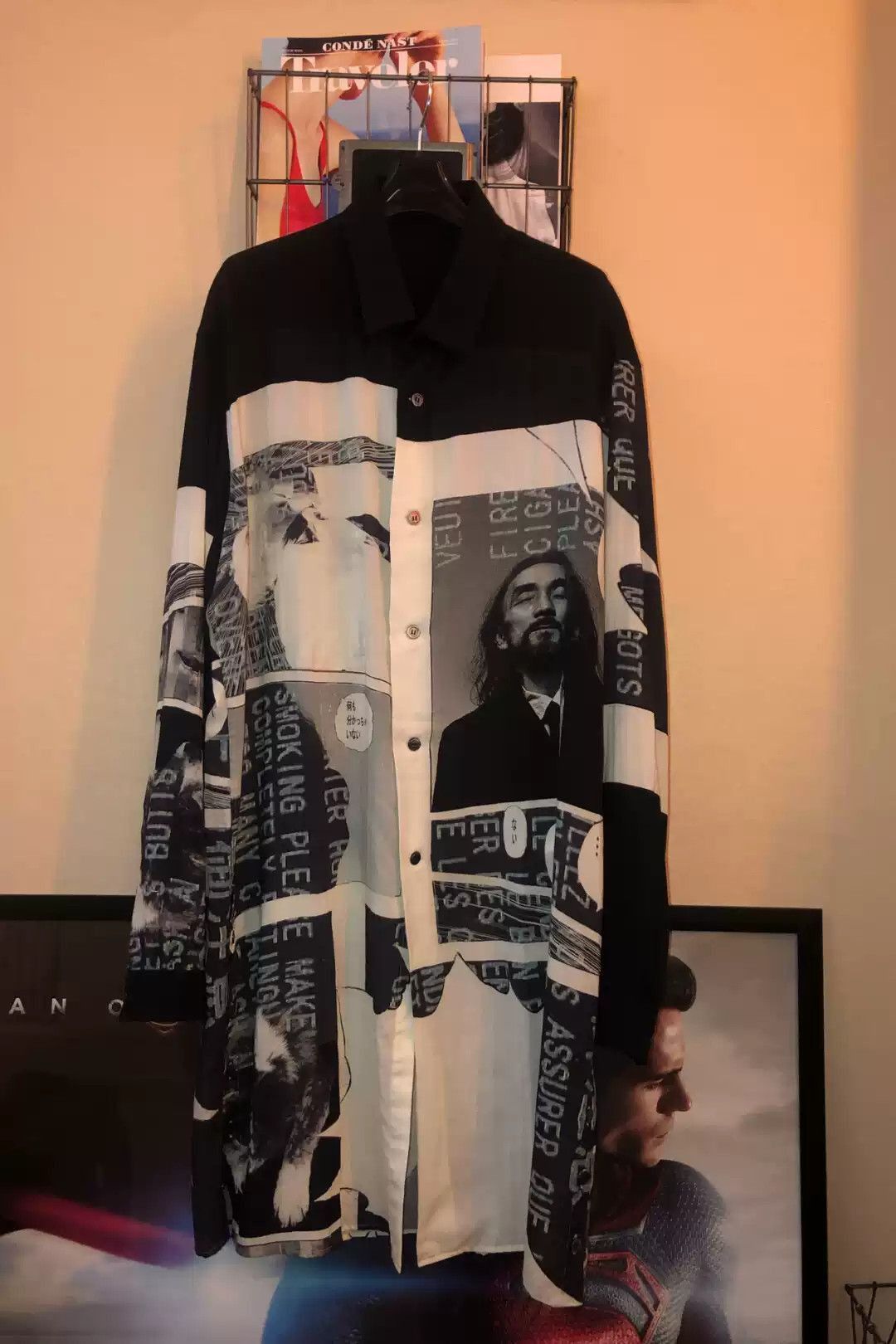 Yohji Yamamoto Yohji Yamamoto 18ss News Comic Printed Shirt-2505 Size US L / EU 52-54 / 3 - 1 Thumbnail