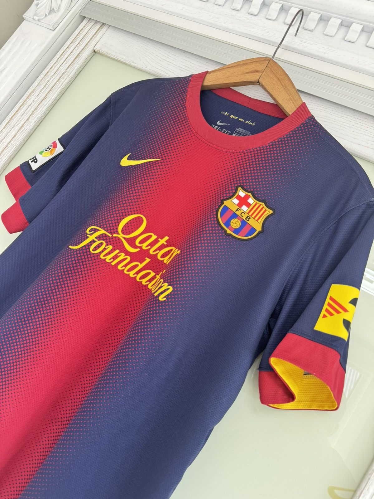 Nike Messi #10 Barcelona 2012-2013 Home Soccer Jersey Vintage Kit Size US L / EU 52-54 / 3 - 7 Thumbnail