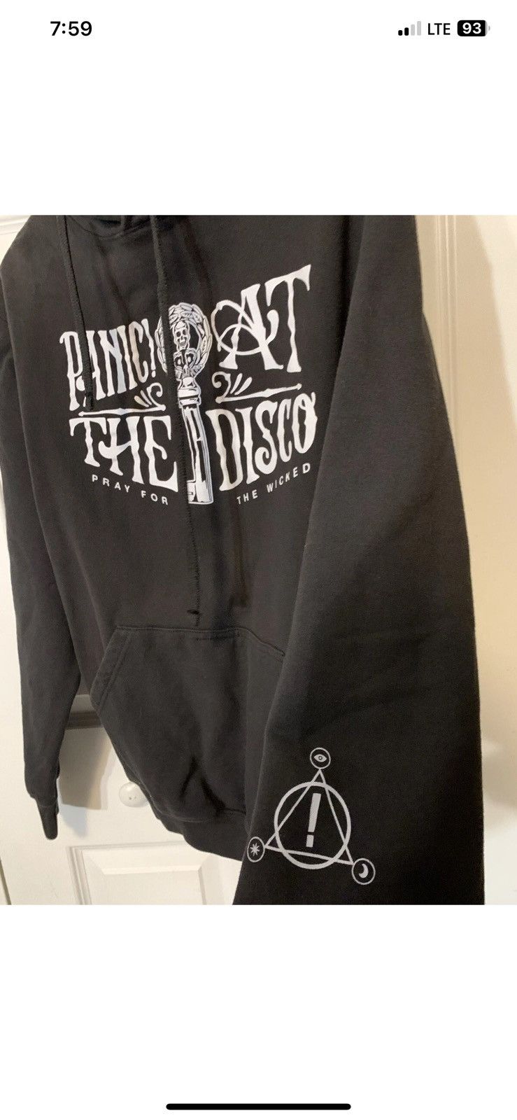Tultex Panic at the disco mens sz M black hoodie Size US M / EU 48-50 / 2 - 1 Thumbnail