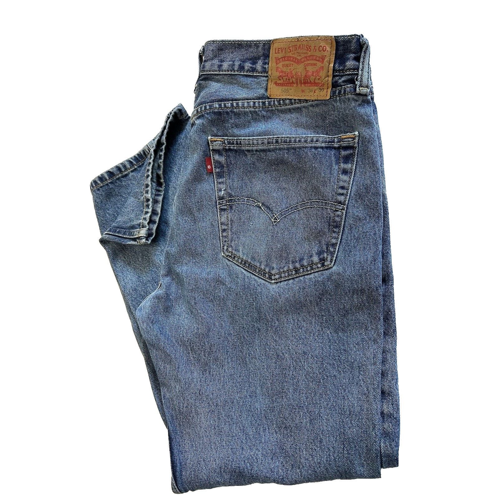 Levi's Levis 505 Blue Jeans 36x30 Straight Leg retro Normcore Size US 36 / EU 52 - 1 Thumbnail