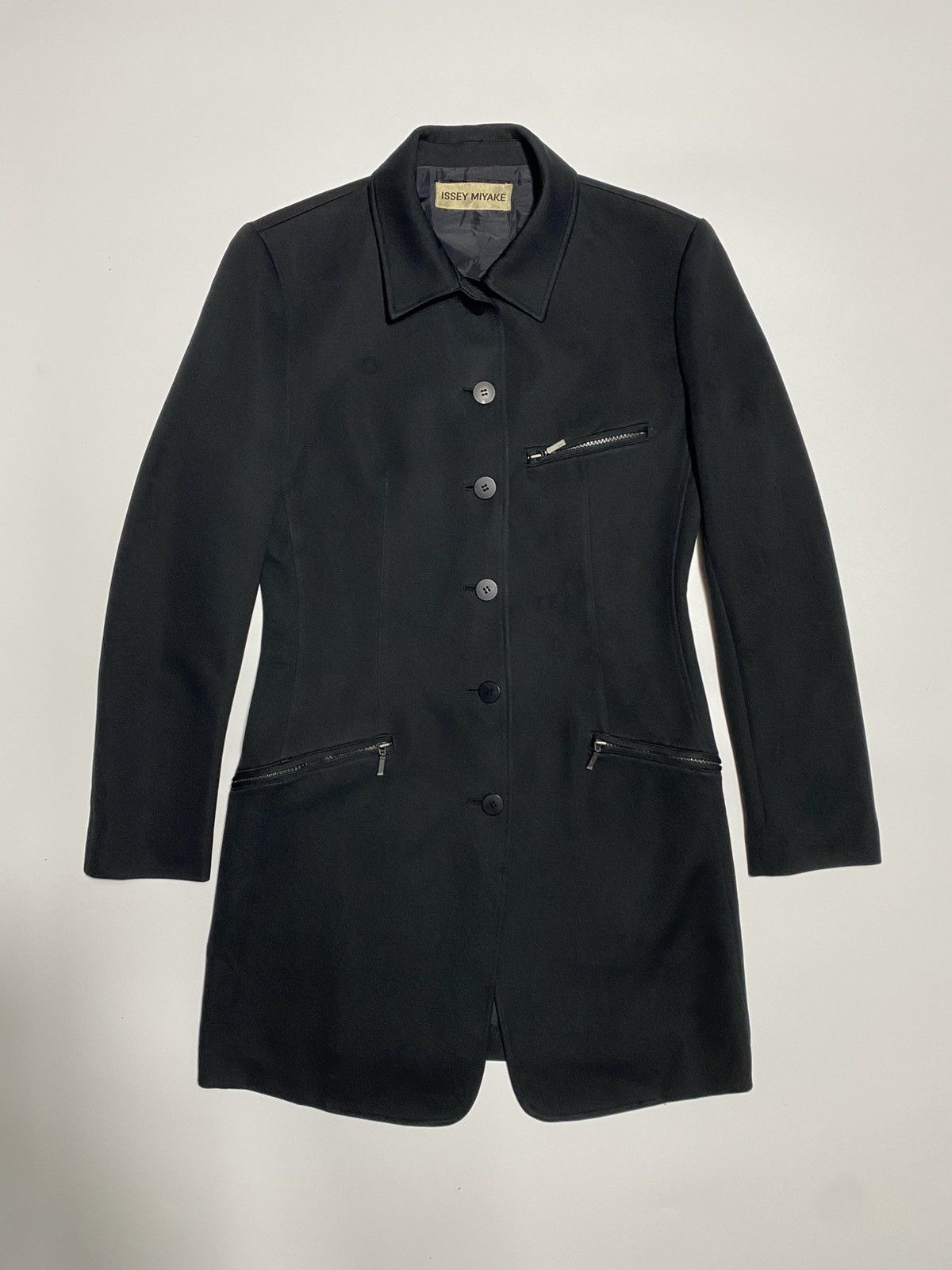 Designer ISSEY MIYAKE Casual Jacket Size 40S - 1 Thumbnail