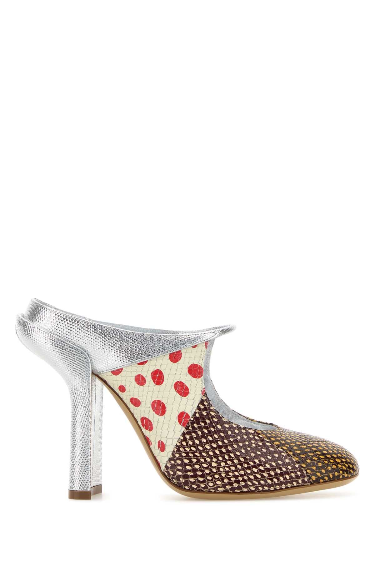Dries Van Noten Printed Leather Mules Size US 8 / IT 38 - 1 Thumbnail