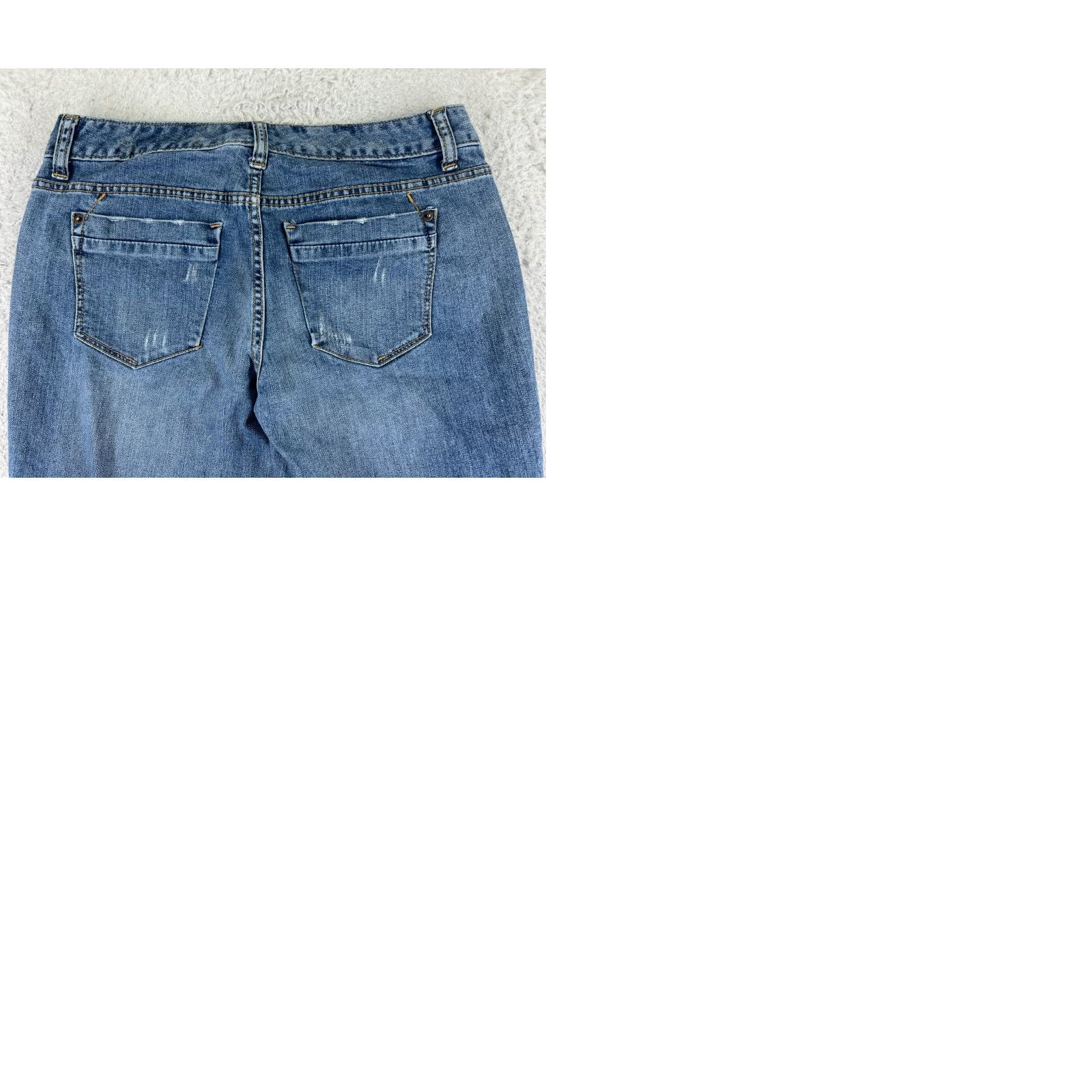 Mossimo Mossimo Jeans 8 Blue Denim Curvy Boot Cut Cotton Blend 28x29 Womens Size 30" / US 8 / IT 44 - 10 Thumbnail