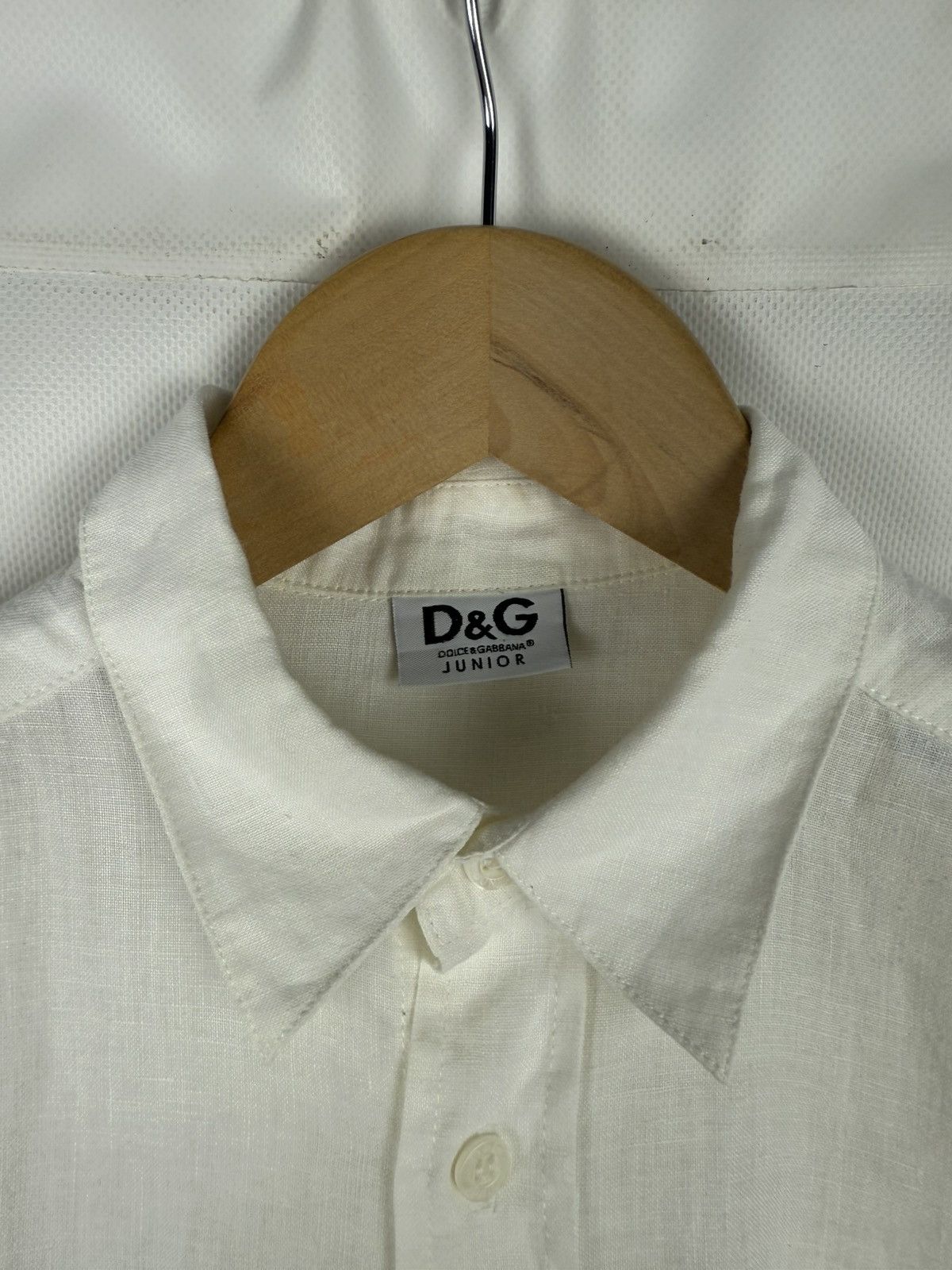Dolce & Gabbana Dolce & Gabbana Junior Short Sleeve Linen Button Up Shirt Size US XXS / EU 40 - 12 Thumbnail