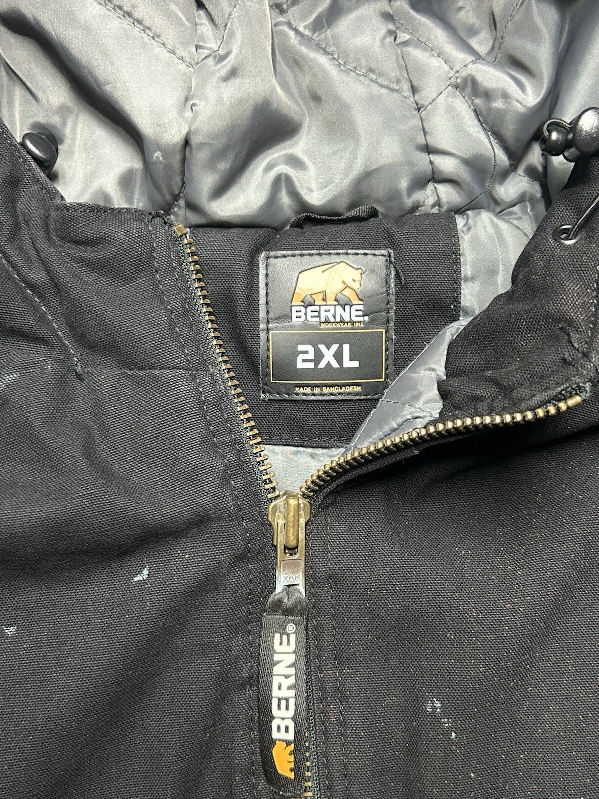 Vintage Vtg Berne hooded work jacket canvas carhartt distressed XXL Size US XXL / EU 58 / 5 - 6 Thumbnail
