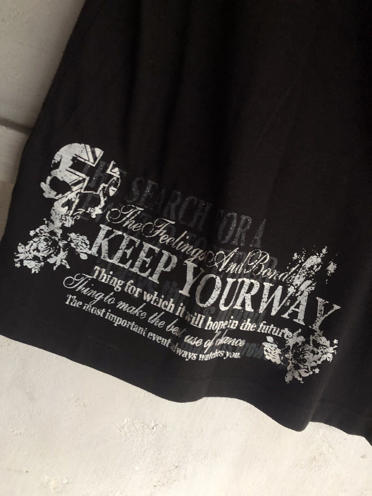 If Six Was Nine × Japanese Brand × Le Grande Bleu (L.G.B.) Japanese Skull Poem Euroyal t-shirt Size US L / EU 52-54 / 3 - 4 Thumbnail