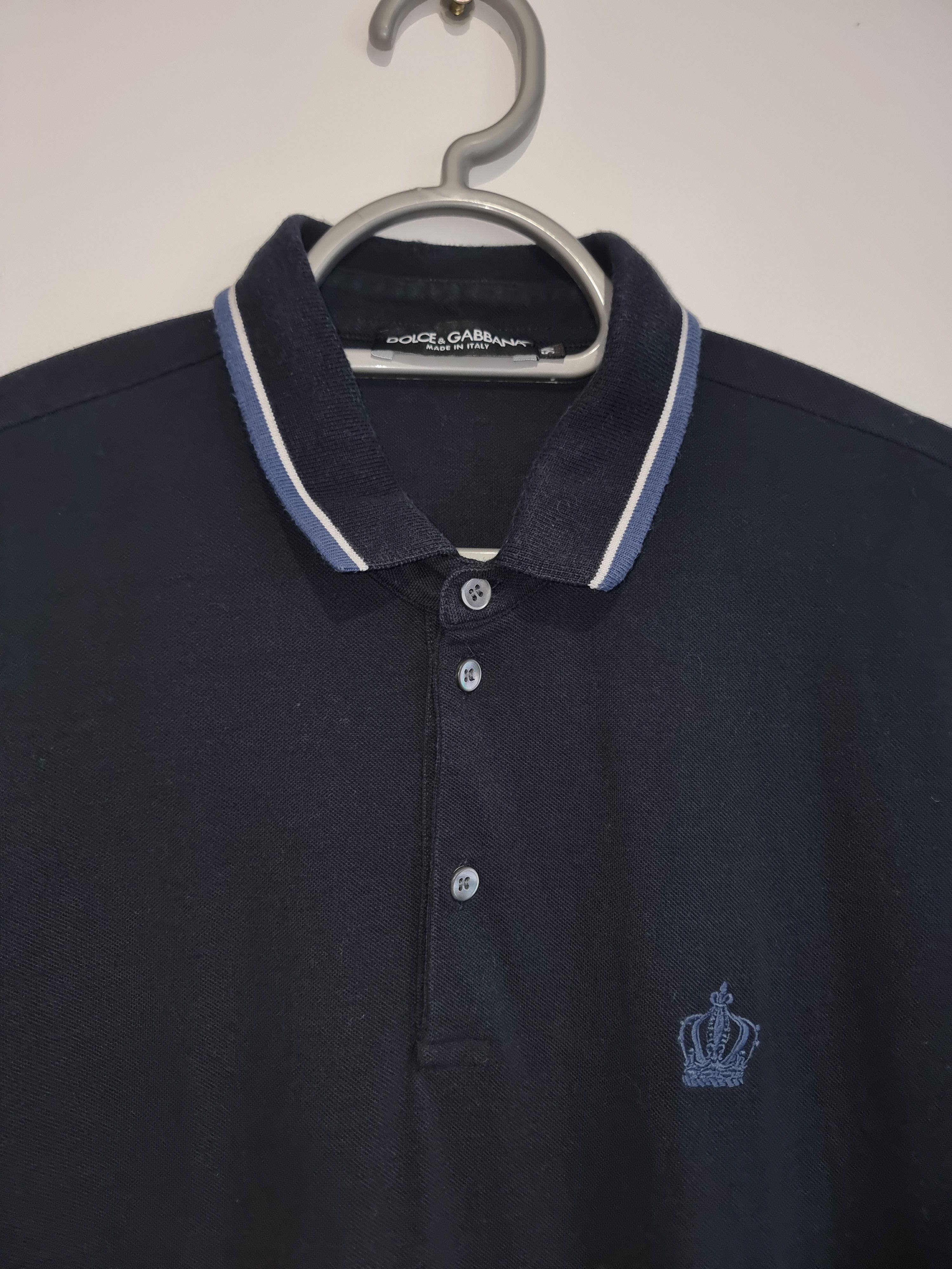 Dolce & Gabbana Dolce & Gabbana D&G Luxury Crown Logo Cotton Polo Size US M / EU 48-50 / 2 - 4 Thumbnail