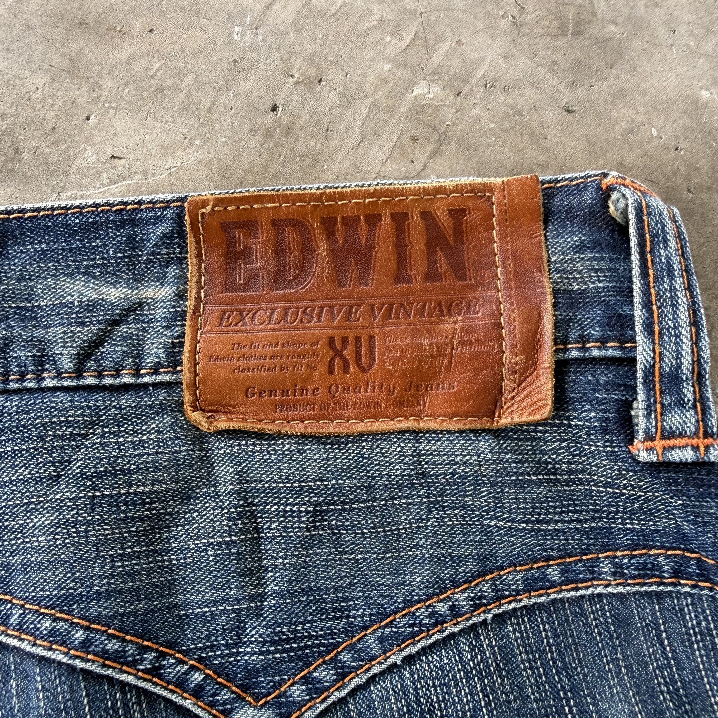 Edwin W38x30 Vintage Edwin Faded Ripped Denim Jean Pants Size US 38 / EU 54 - 12 Thumbnail