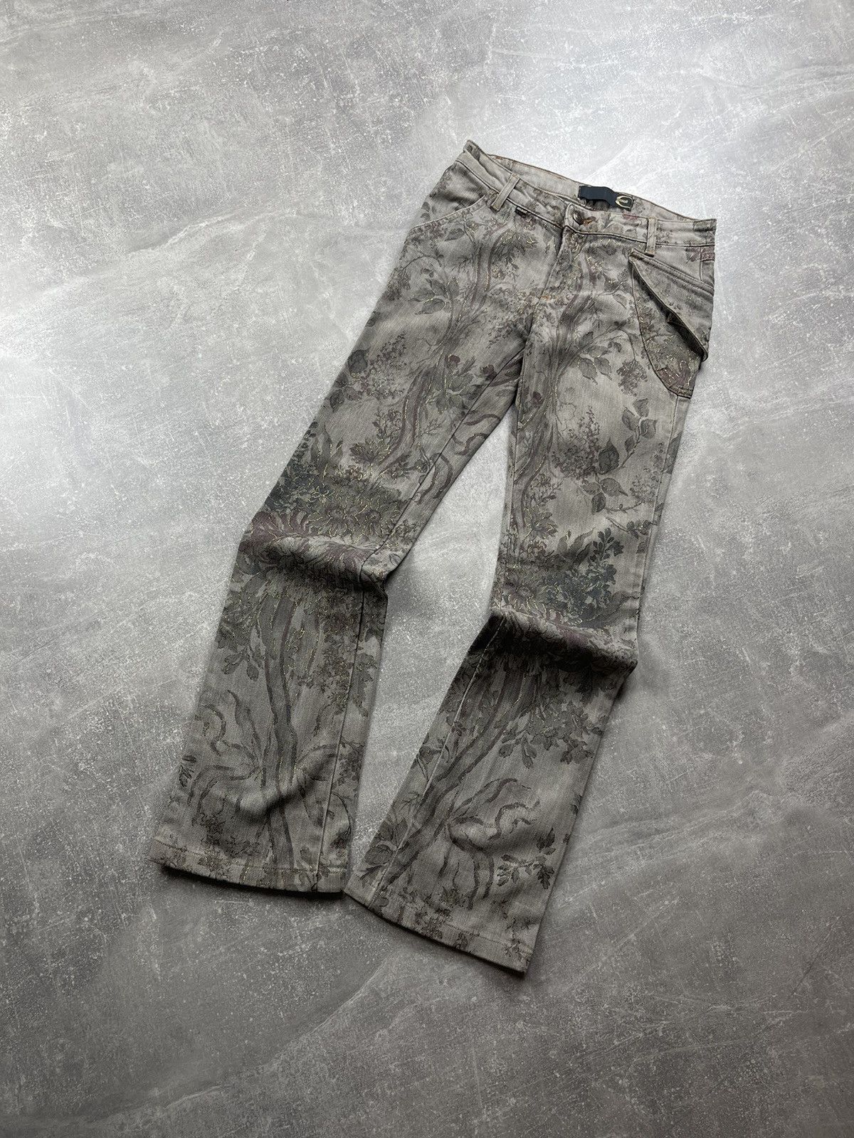 Just Cavalli Roberto Cavalli Just Cavalli Floral Printed Jeans Size 26" / US 2 / IT 38 - 1 Thumbnail