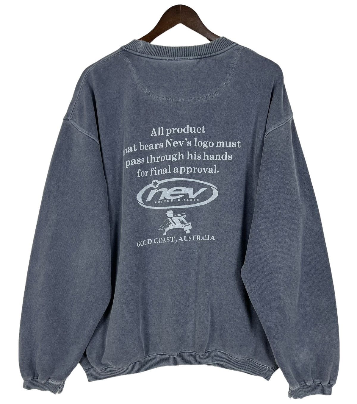 Vintage 90s Vintage Nev Surf Future Shape Sweatshirt Size US M / EU 48-50 / 2 - 1 Thumbnail