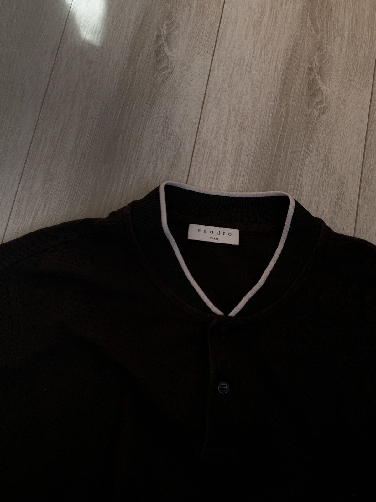 Sandro Sandro Paris t-shirt polo Size US L / EU 52-54 / 3 - 3 Thumbnail