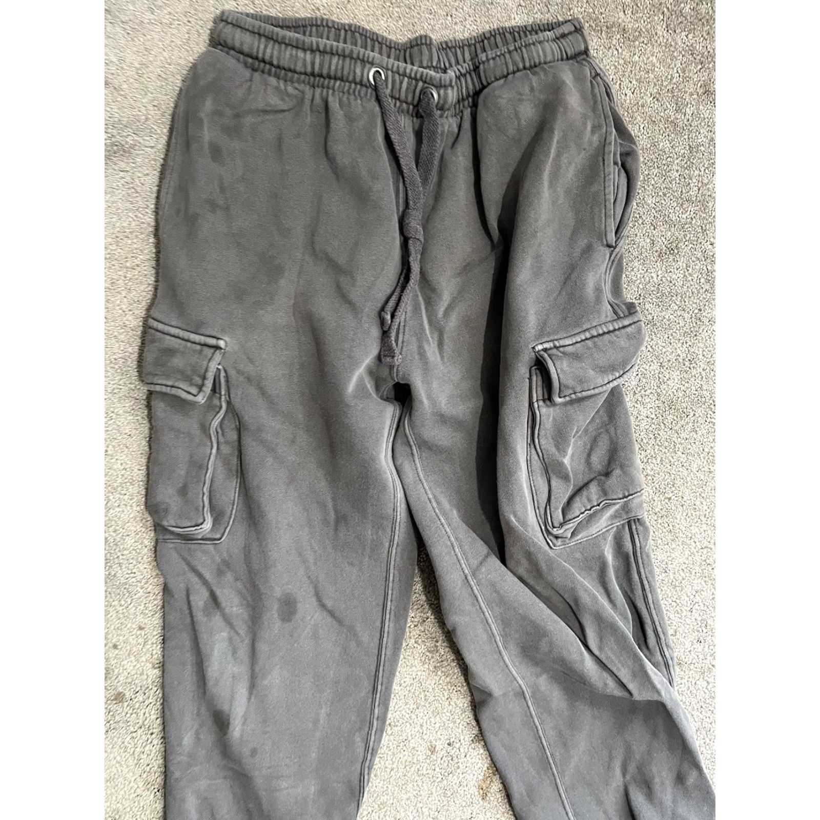 Vintage Aeropostale Men’s Sweatpants Cargo Pockets Gray S Pants Mens Size US 29 - 2 Thumbnail