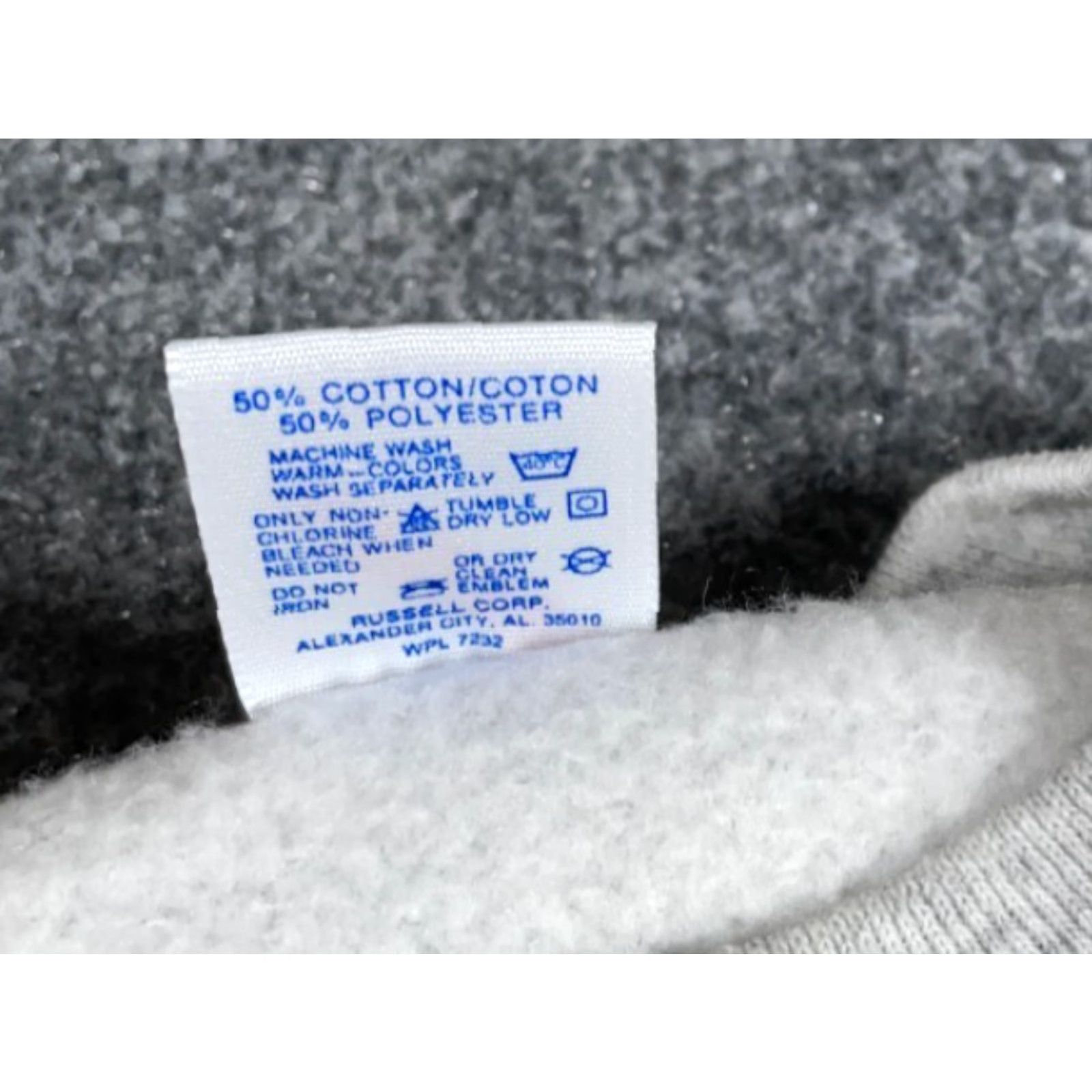 Jerzees VTG 80s Algonac Michigan Boat Print Sweatshirt Jerzees Mens Adult Medium XL Tag Knit Raglan Crew Neck Lightweight Graphic Print Vintage USA Made Gray Size US M / EU 48-50 / 2 - 4 Thumbnail