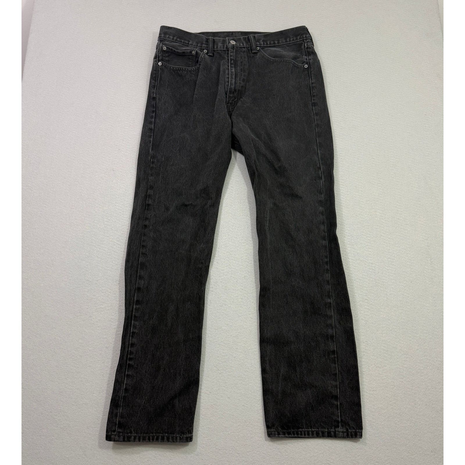 Levi's Levis 505 Jeans Men's 36x34 Black Regular Fit Straight Leg Size US 36 / EU 52 - 1 Thumbnail