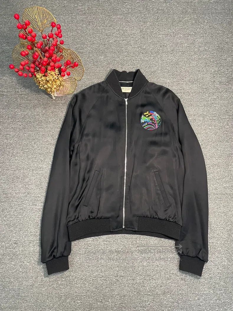 Saint Laurent Paris Saint Laurent Paris Shark Scale Silk Jacket Size US M / EU 48-50 / 2 - 3 Thumbnail
