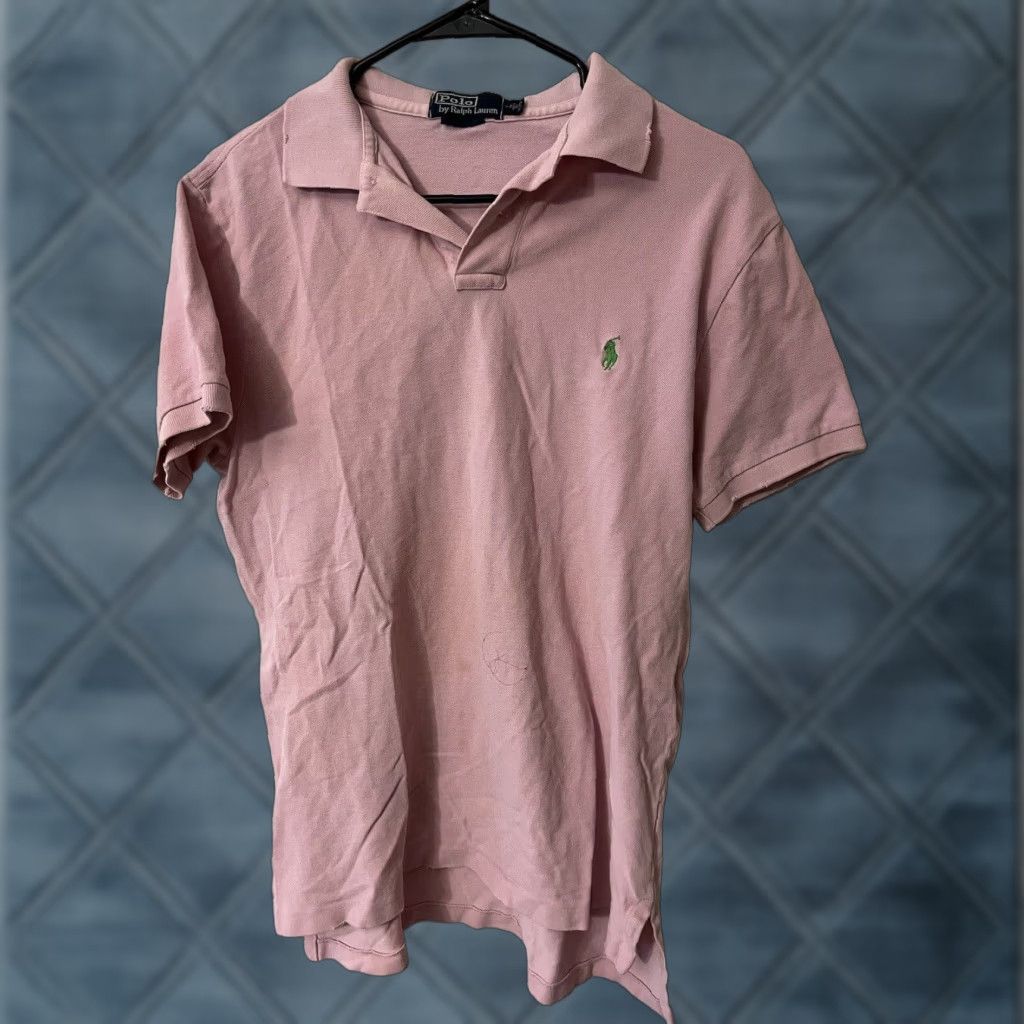 Polo Ralph Lauren POLO Ralph Lauren Men’s S/S Custom Fit Polo Pink Sz Large W/ Logo Size US L / EU 52-54 / 3 - 1 Thumbnail