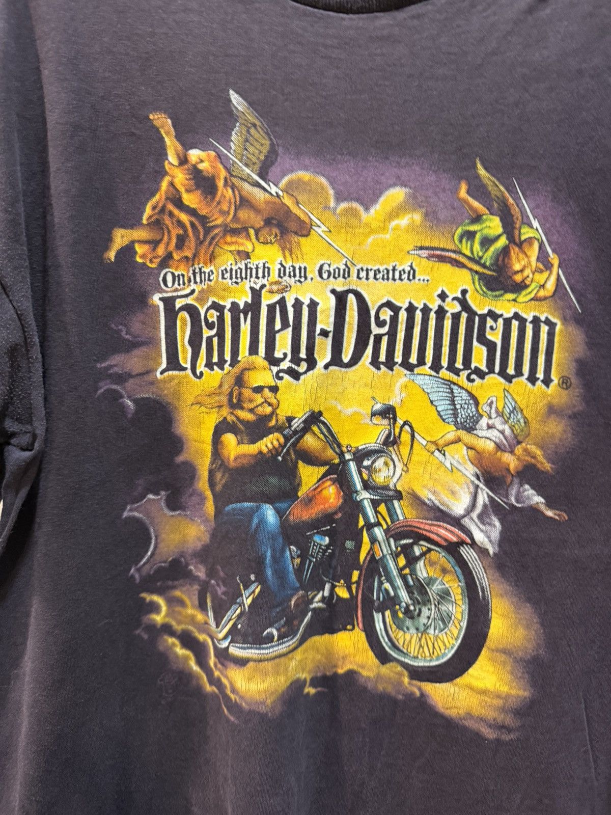 Vintage 1987 Harley Davidson Dick Farmers Tee L Size US L / EU 52-54 / 3 - 2 Thumbnail