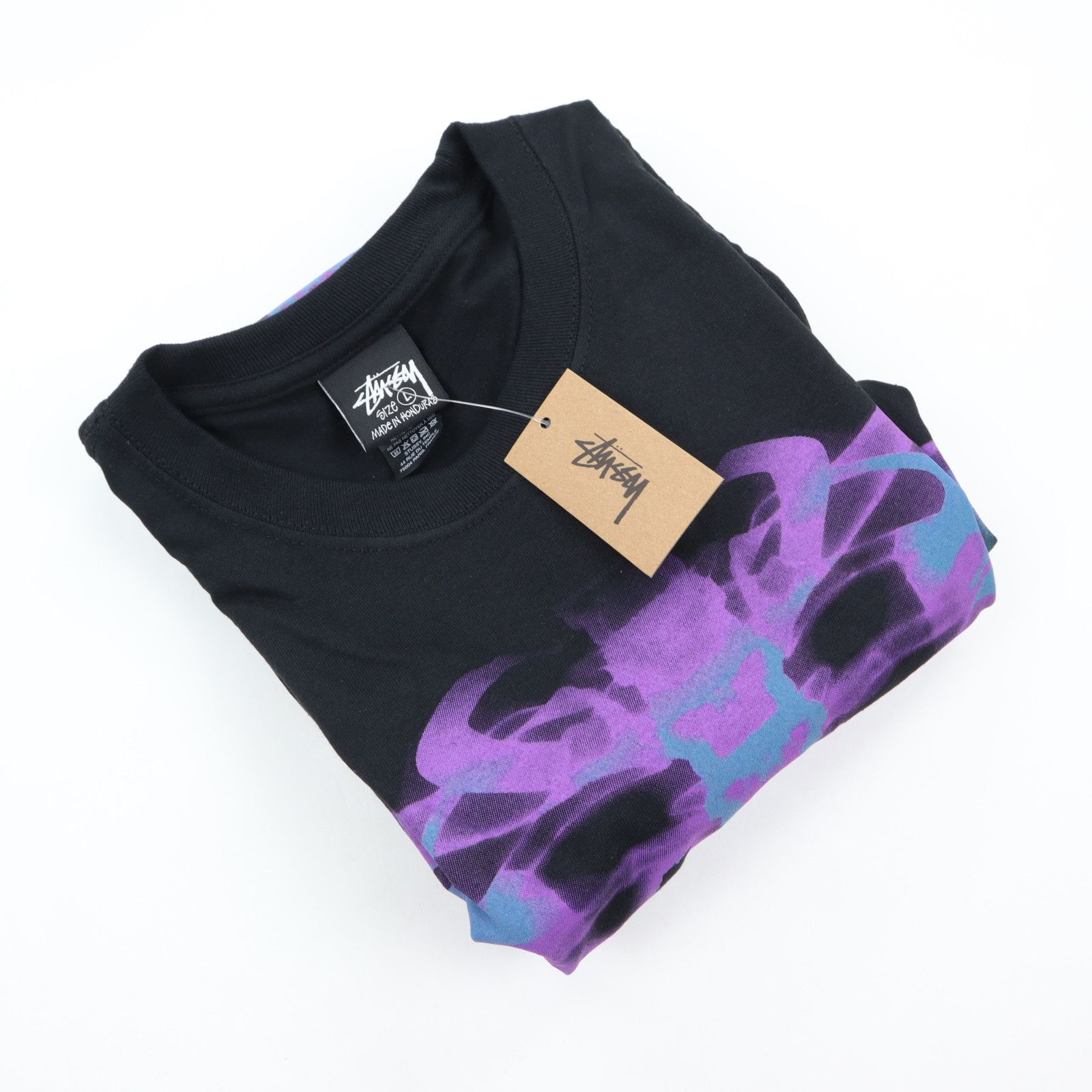 Stussy RIB CAGE 3M Long Sleeve Tee T-Shirt Black - L - NWT