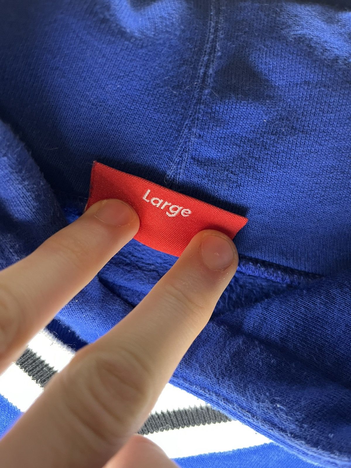 Supreme Blue/Yellow College Varsity Style Layered Pullover Hoodie Size US L / EU 52-54 / 3 - 6 Thumbnail