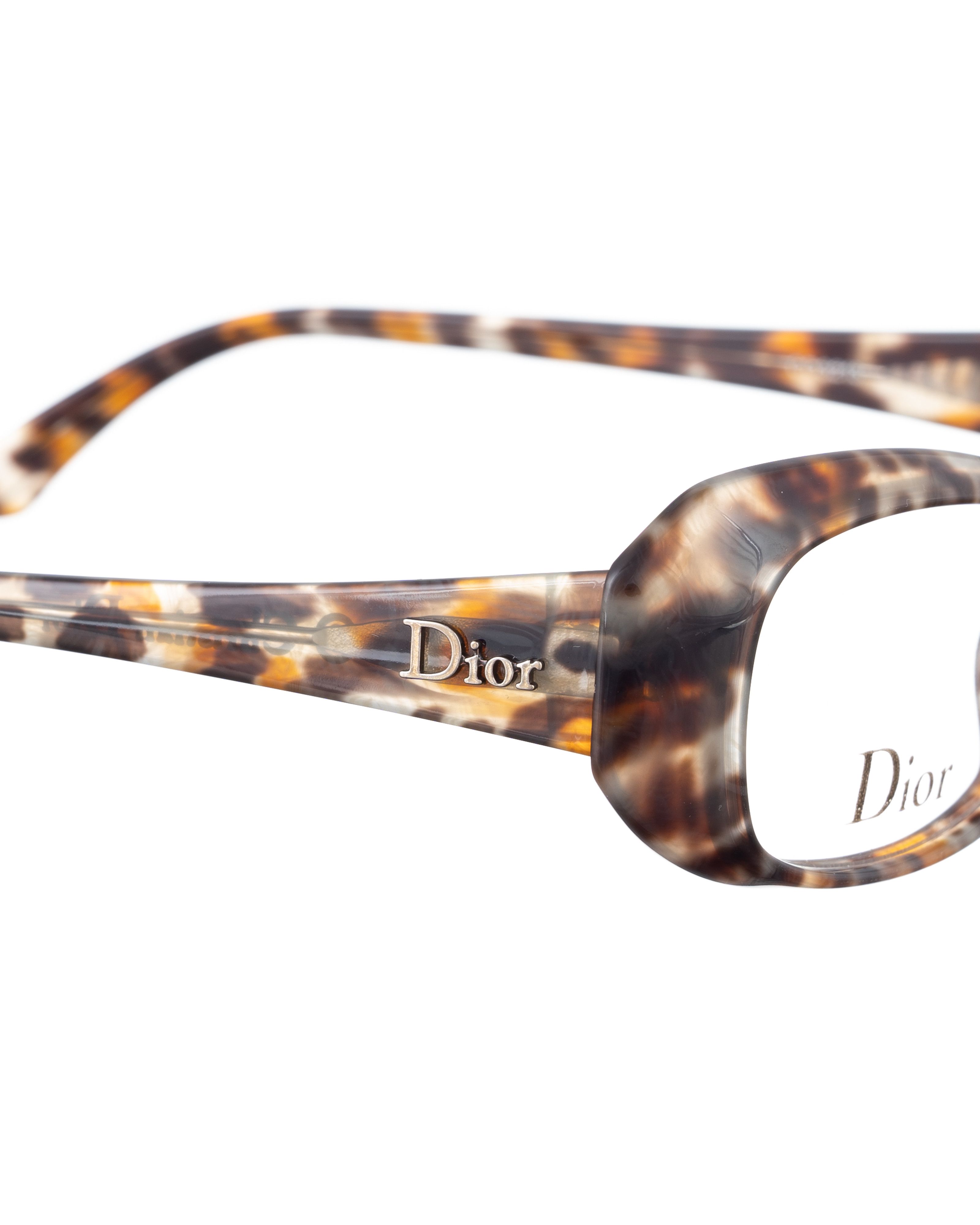Dior Dior 00s Tortoiseshell Plastic Retro Glasses Size ONE SIZE - 3 Thumbnail