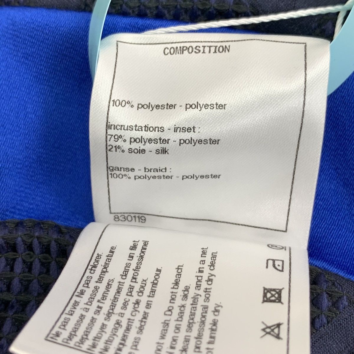 Chanel Chanel Dark Blue Diamond Check Casual Pants K26WX Size 26" / US 2 / IT 38 - 8 Thumbnail
