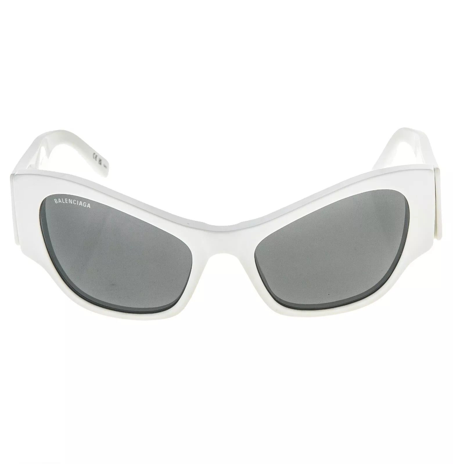 Balenciaga BALENCIAGA MAX CAT 0259 White 007 Fashion Logo Bold BB0259 Size ONE SIZE - 9 Thumbnail