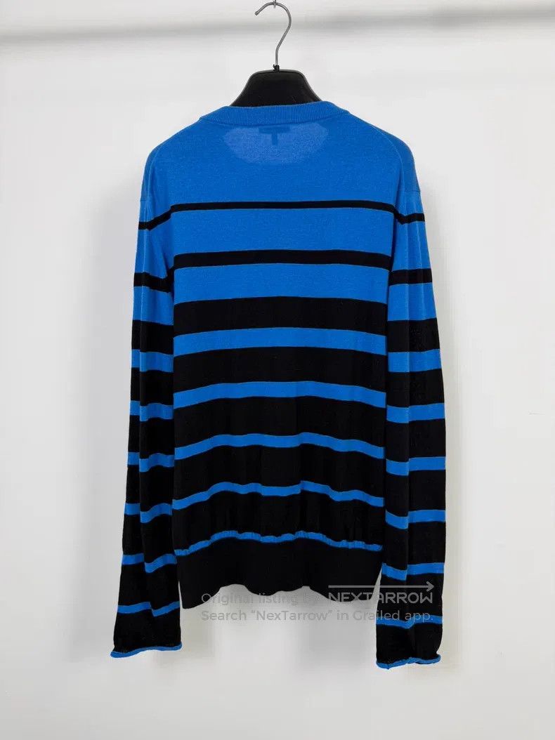Lanvin Lanvin Navy blue and black striped wool knit sweater Size US M / EU 48-50 / 2 - 2 Thumbnail