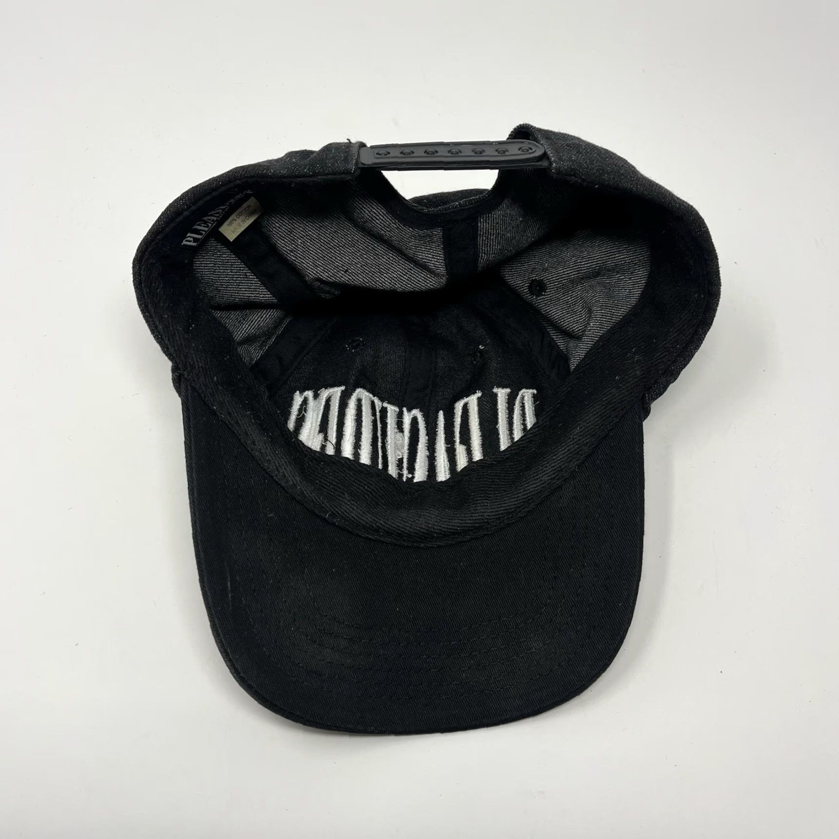 Pleasures Pleasures Hat Cap Black Stretch Adjustable Men Baseball Cap Streetwear Size ONE SIZE - 4 Thumbnail