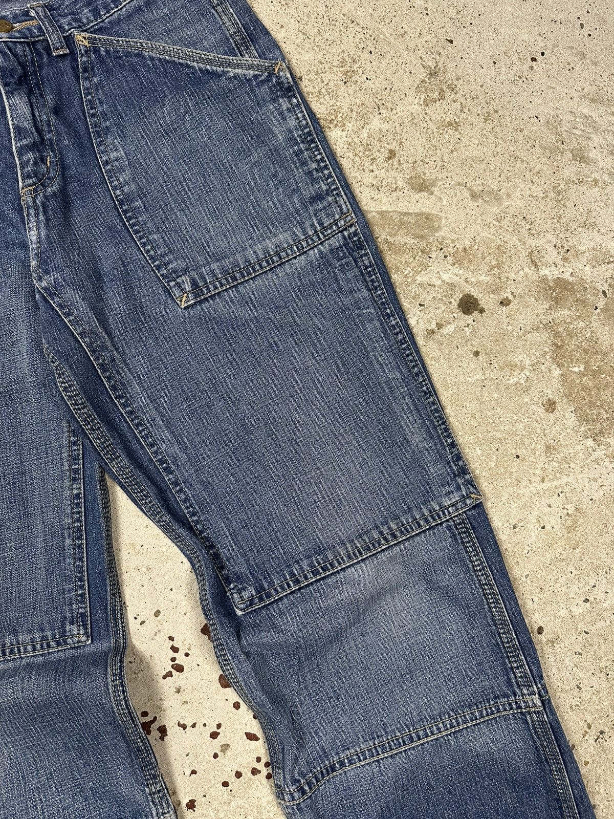Carhartt × Lee × Vintage Vintage 90s Lee Workwear Flare Boot Cut Denim Pants Rare Size US 29 - 6 Thumbnail