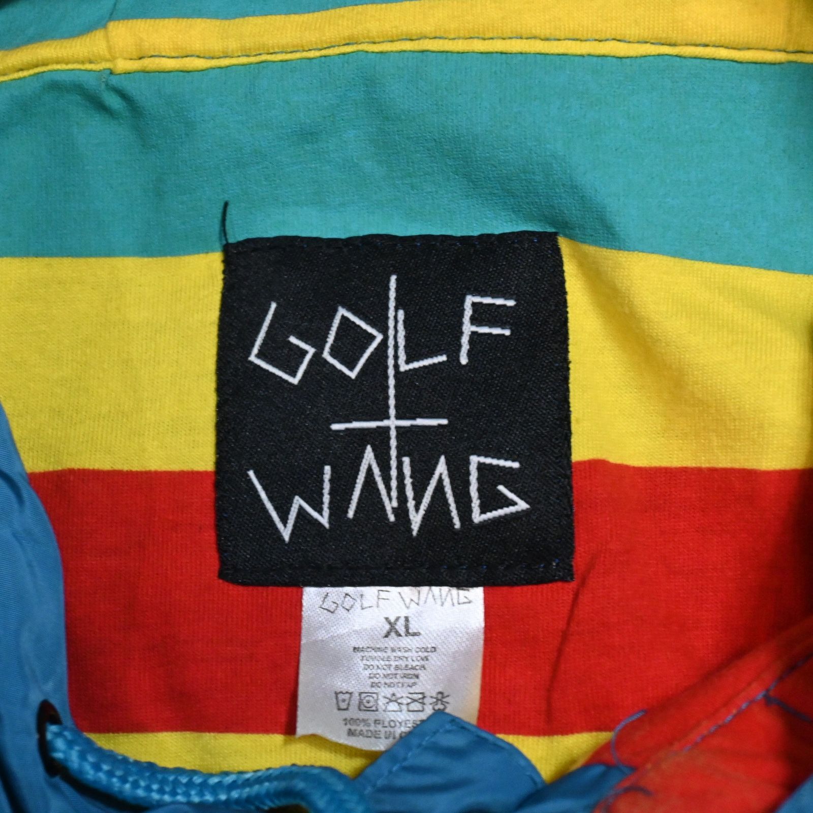Golf Wang GOLFWANG Blue Native Cat Windbreaker Jacket Vintage Size XL Size US XL / EU 56 / 4 - 4 Thumbnail