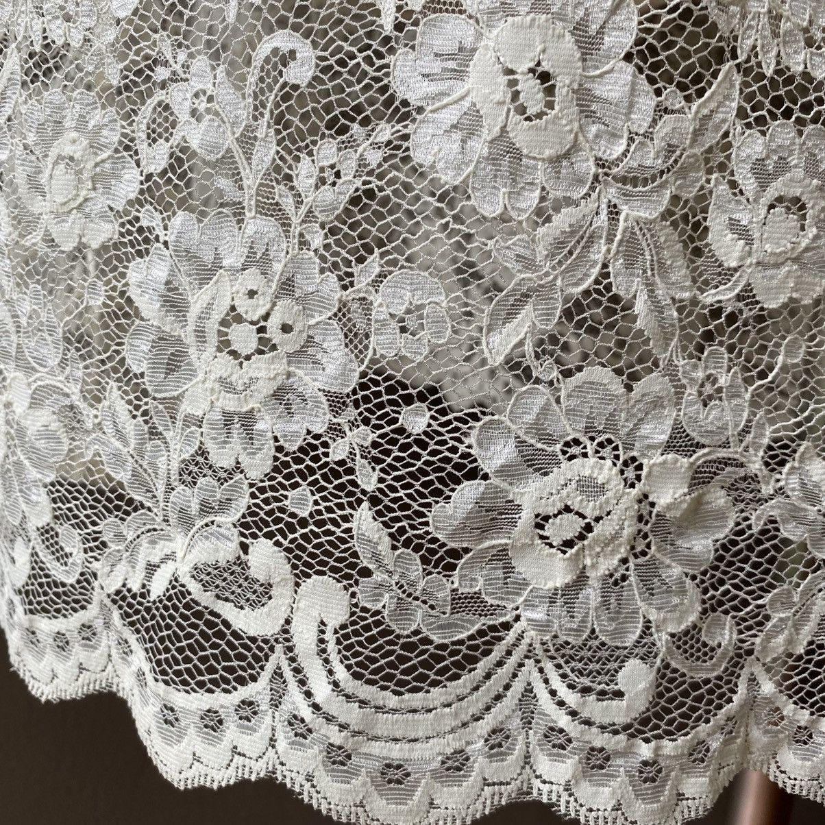 Jean Paul Gaultier JUNIOR GAULTIER White Sleeveless Lace Overlay Tunic Size S / US 4 / IT 40 - 18 Thumbnail