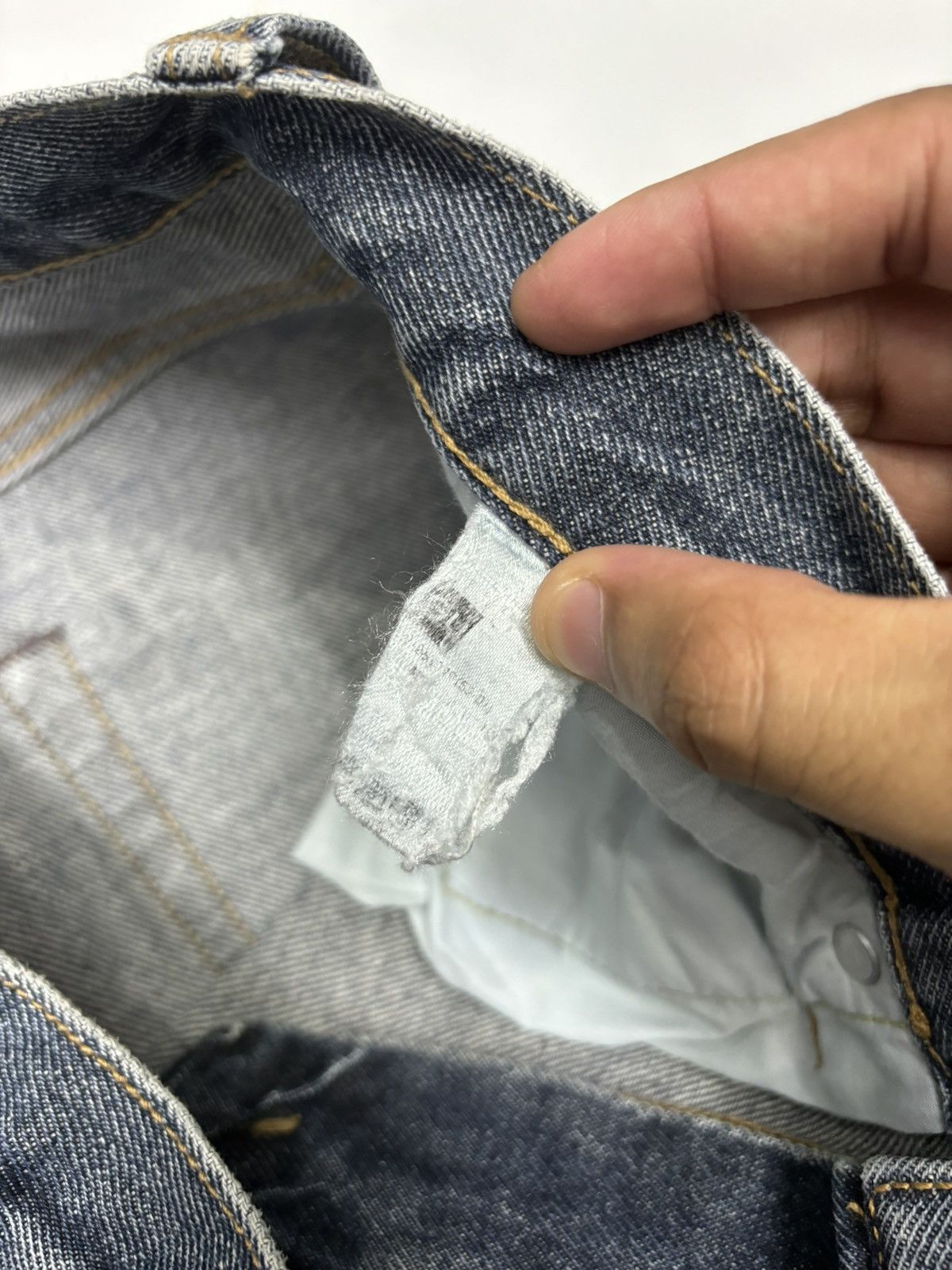 GU VINTAGE GU DISTRESS PAINTER DENIM JEANS Size US 32 / EU 48 - 10 Thumbnail