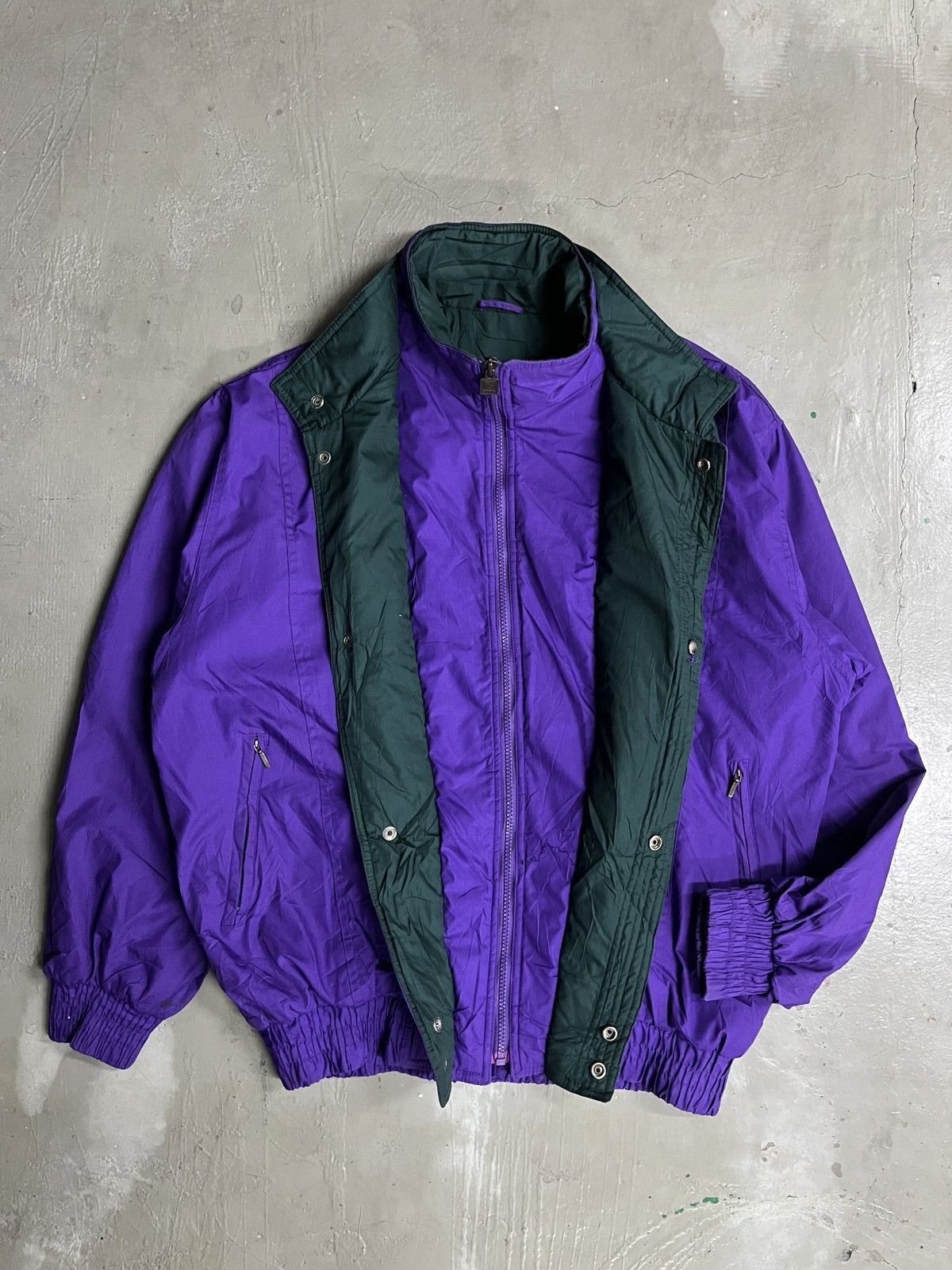 Balmain Pierre Balmain Vintage Nylon Parachute Bomber Jacket Size US XL / EU 56 / 4 - 2 Thumbnail