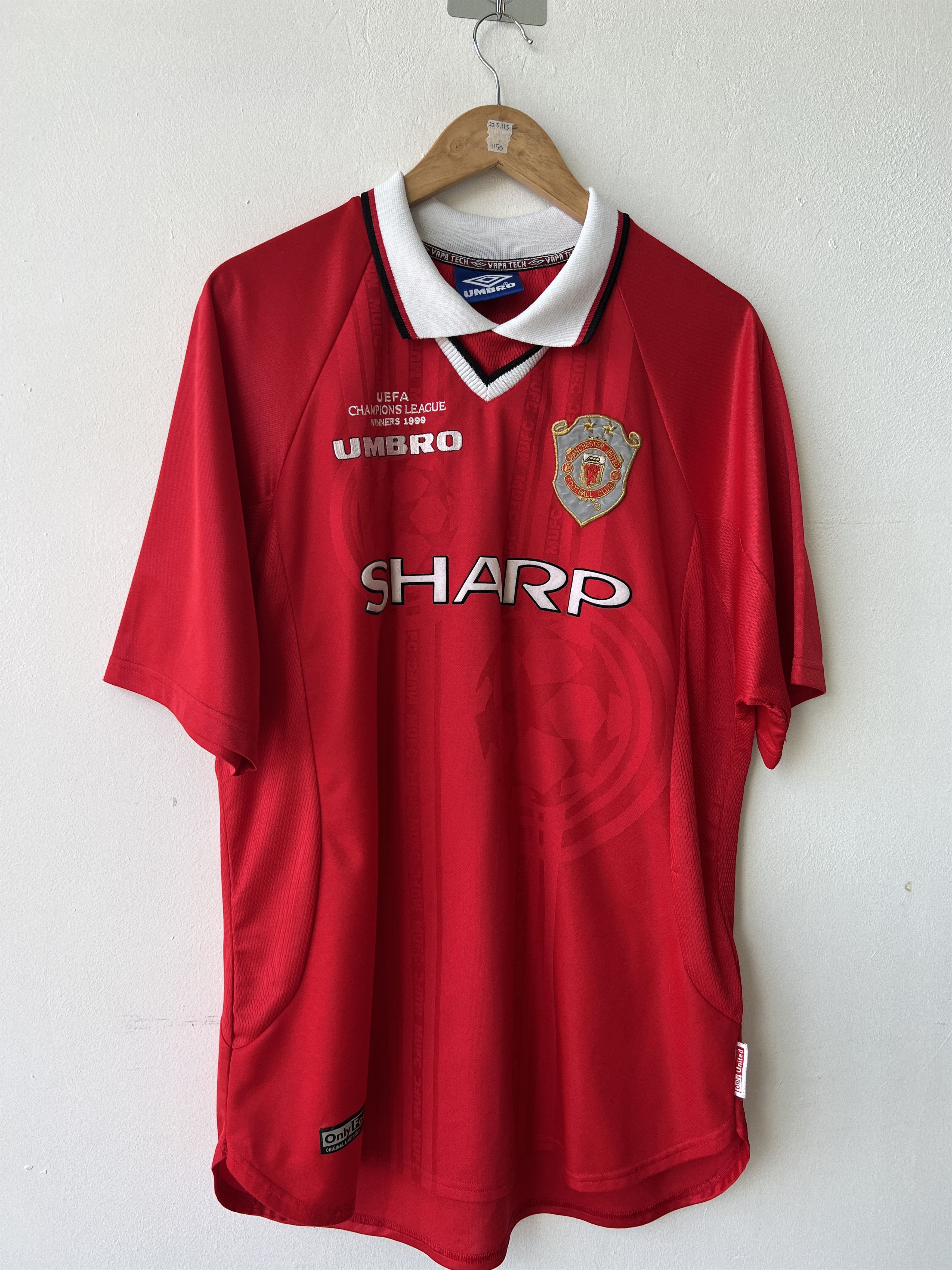 Umbro (L) Manchester United 1999-00 Home CL Winners Kit Beckham #7 Size US L / EU 52-54 / 3 - 10 Thumbnail