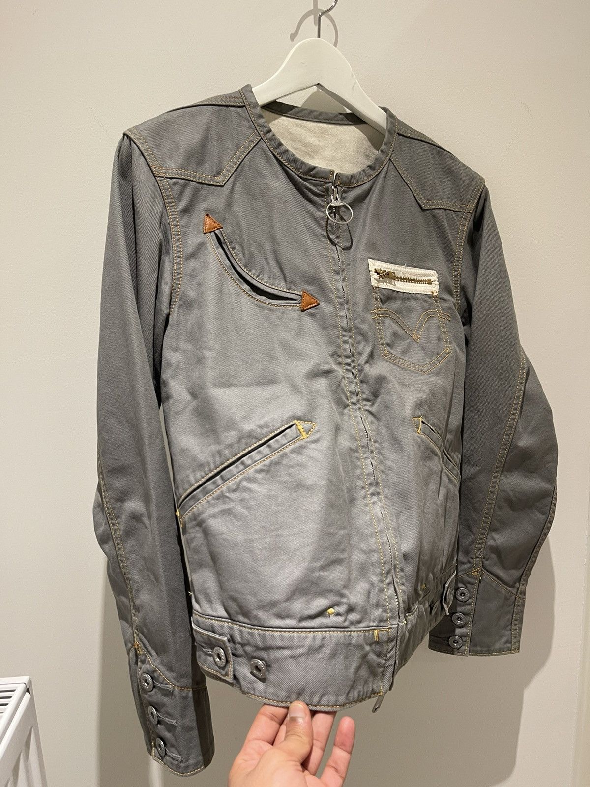 Number (N)ine Levi's Lefty Jean by Takahiro Kuraishi Cropped Zip Jacket Size US S / EU 44-46 / 1 - 4 Thumbnail